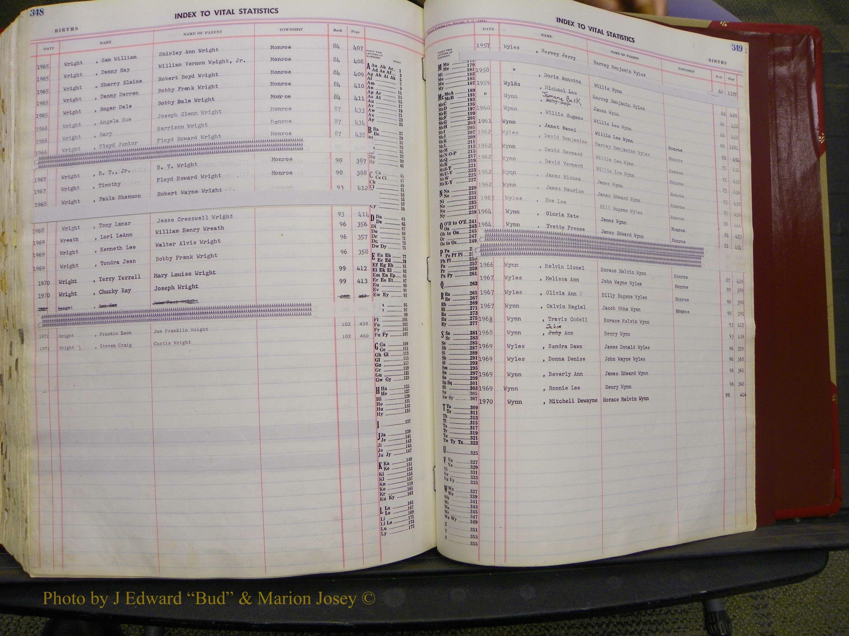 Union Co, NC Births, A-Z, 1956-1971 (362).JPG