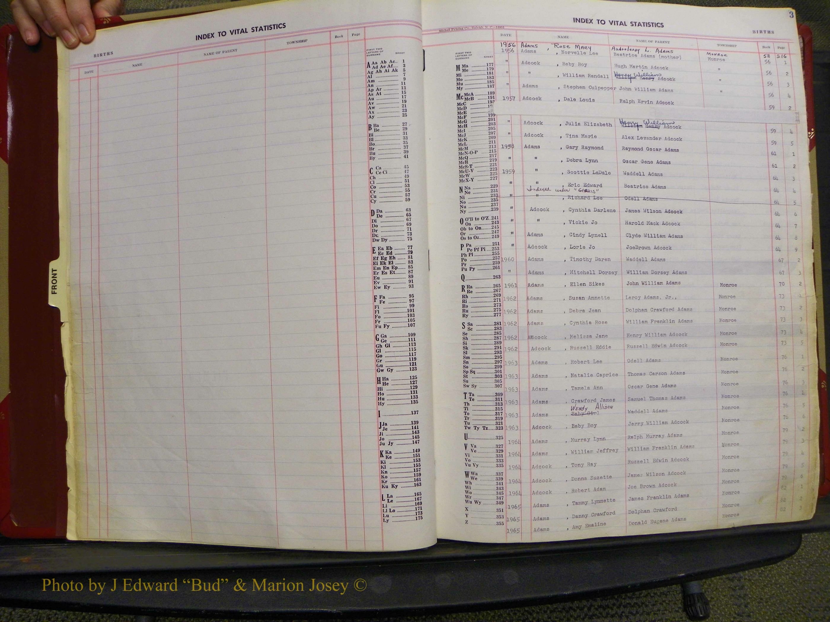 Union Co, NC Births, A-Z, 1956-1971 (4).JPG