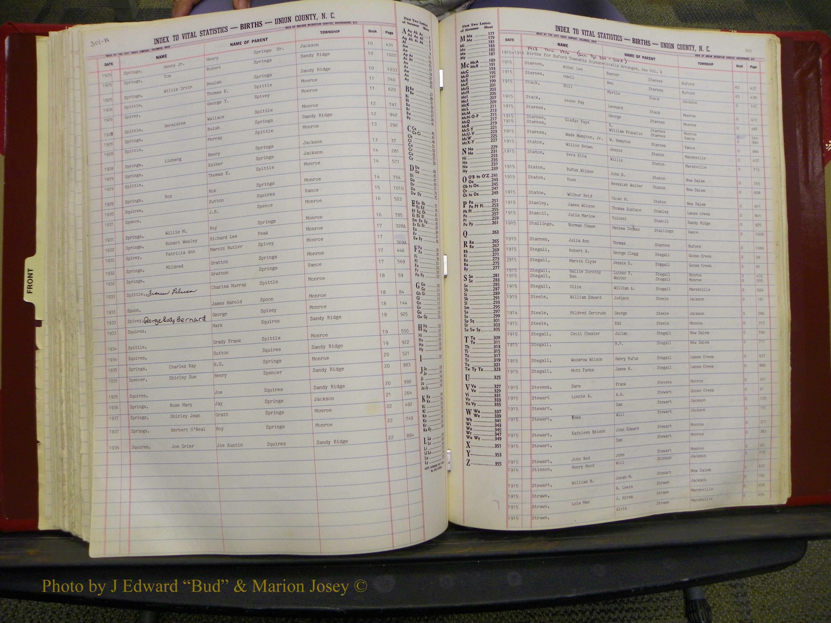 Union Co, NC Births, L-Z, 1913-1937 (151).JPG