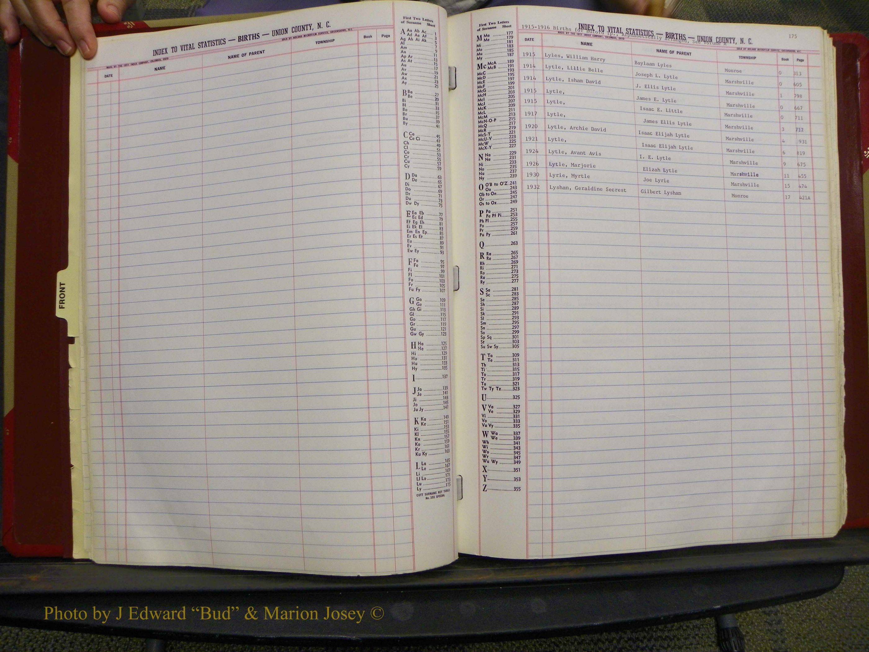 Union Co, NC Births, L-Z, 1913-1937 (17).JPG