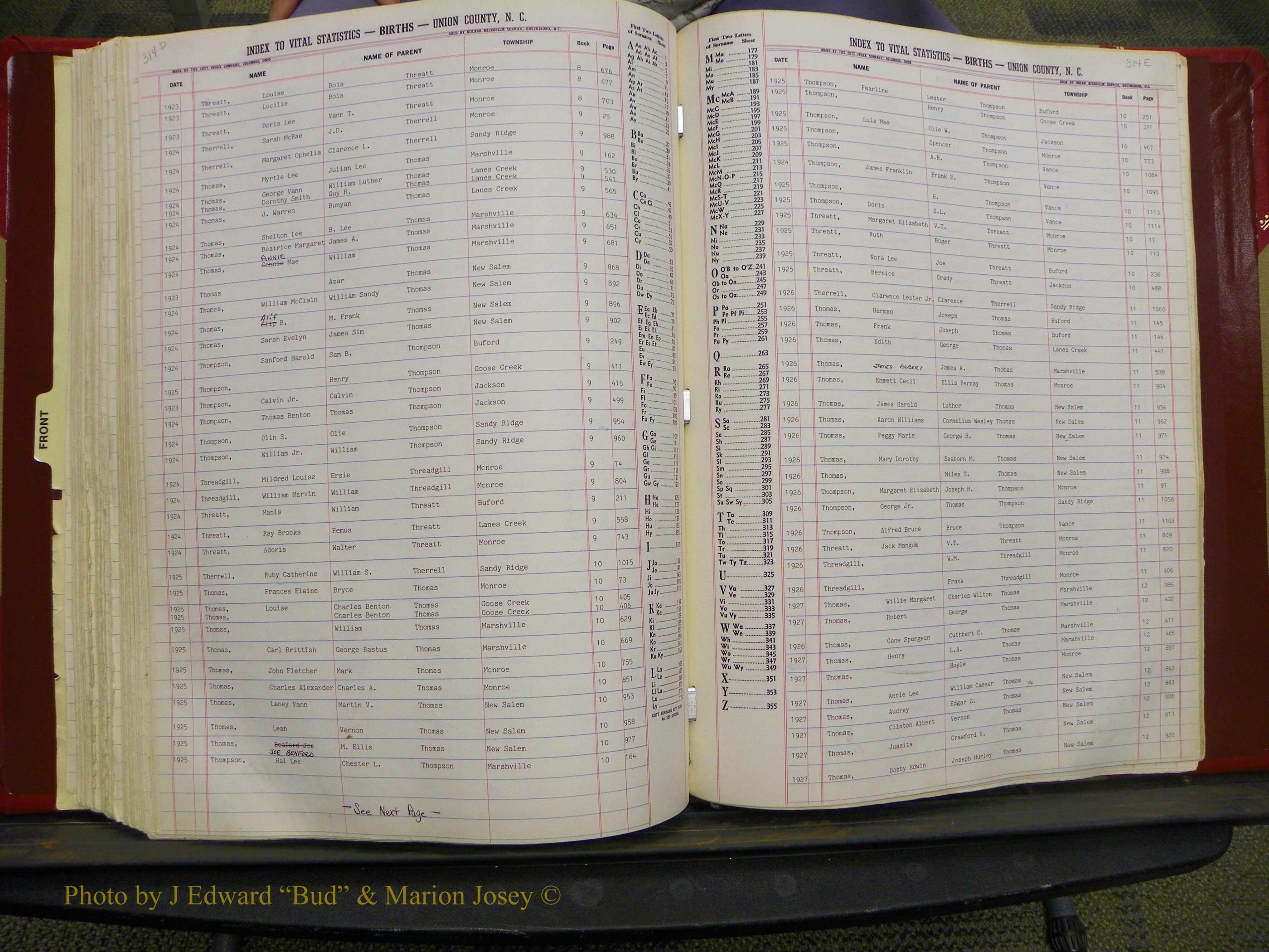 Union Co, NC Births, L-Z, 1913-1937 (174).JPG