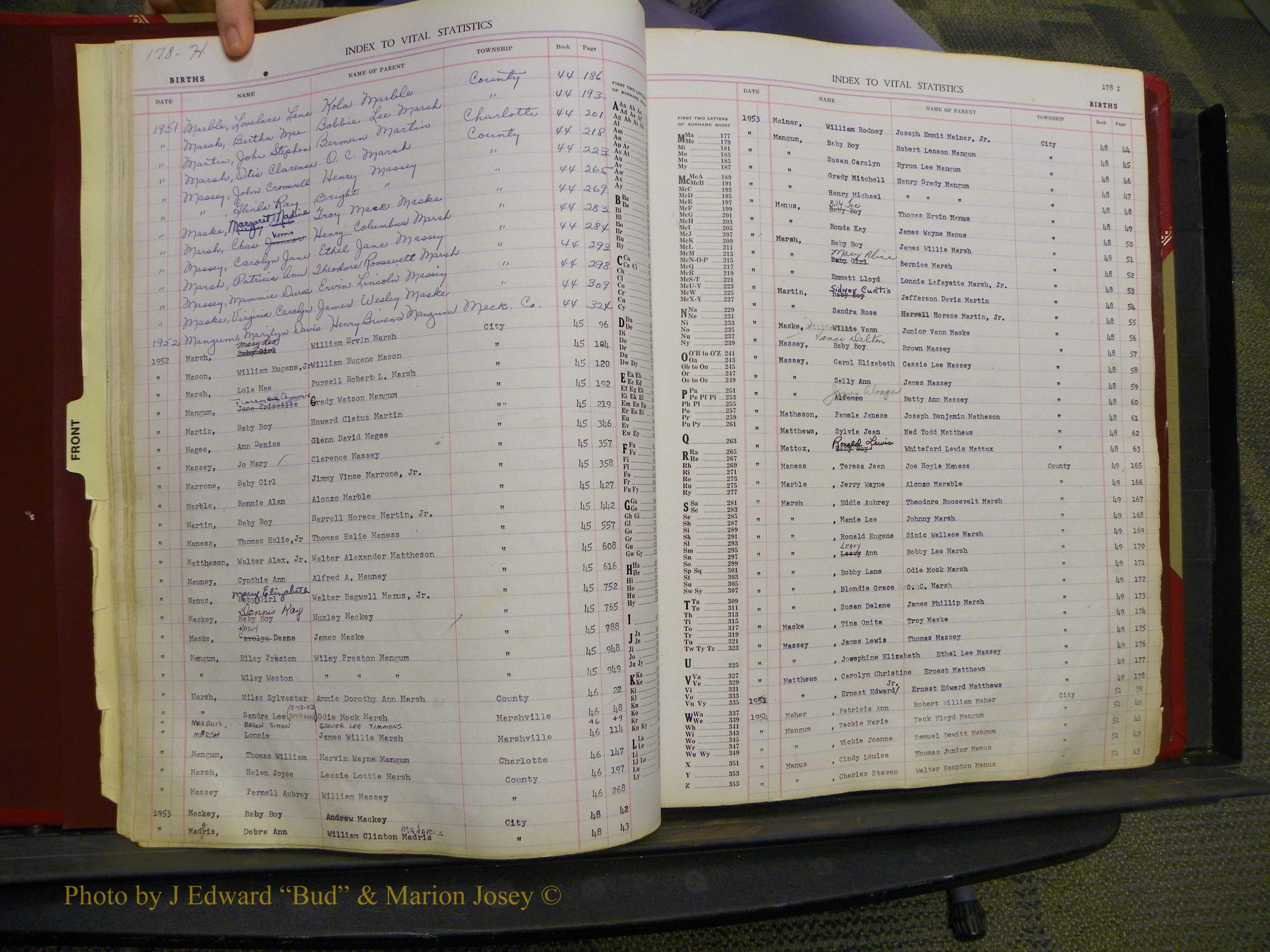 Union Co, NC Births, L-Z, 1938-1955 (21).JPG