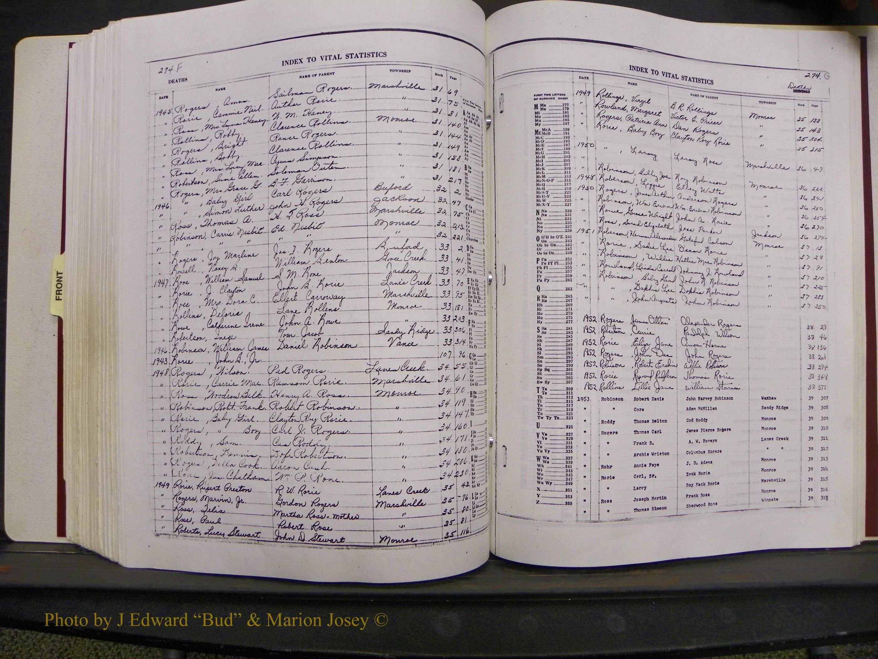 Union Co, NC Deaths, A-Z, 1914-1959 (254).JPG