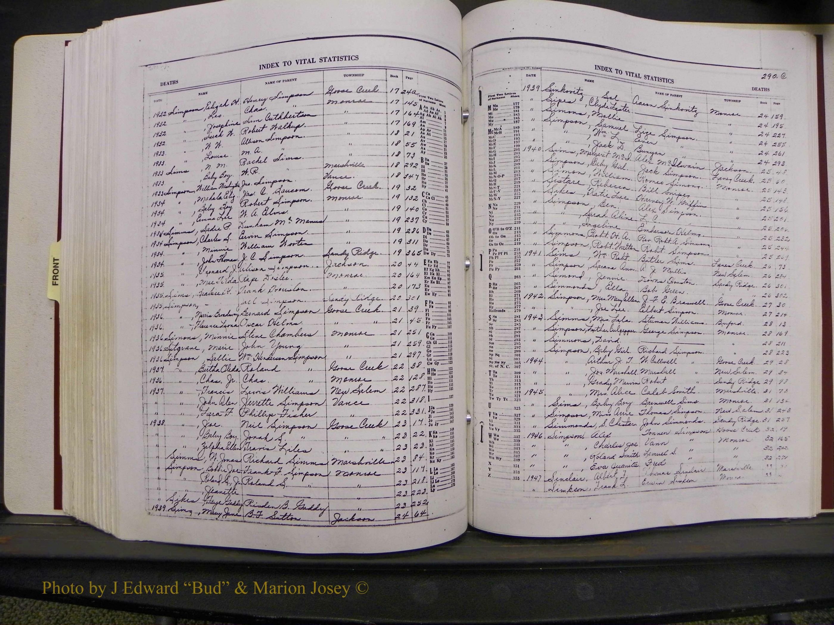 Union Co, NC Deaths, A-Z, 1914-1959 (267).JPG