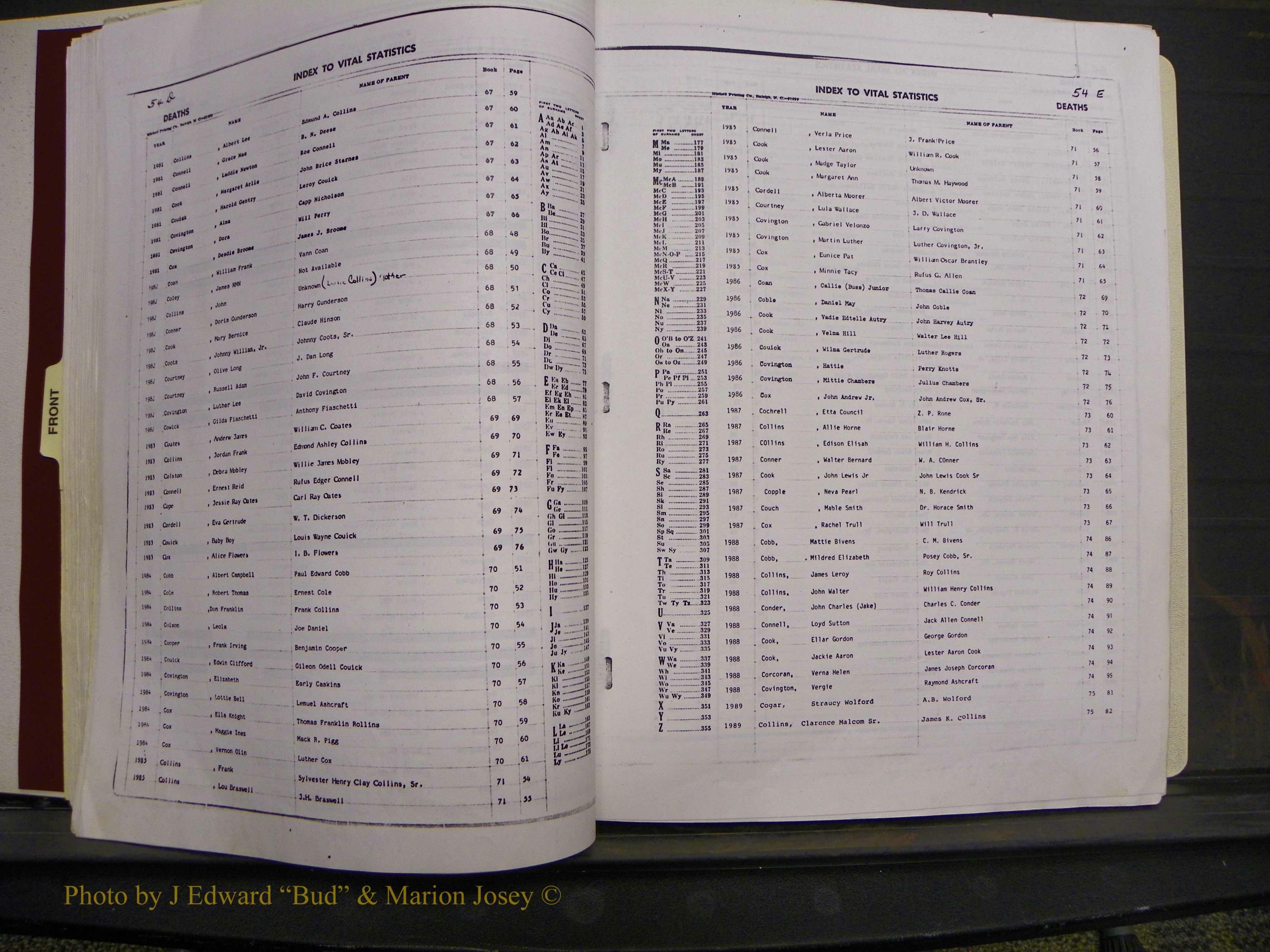 Union Co, NC Deaths, A-Z, 1960-1992 (55).JPG