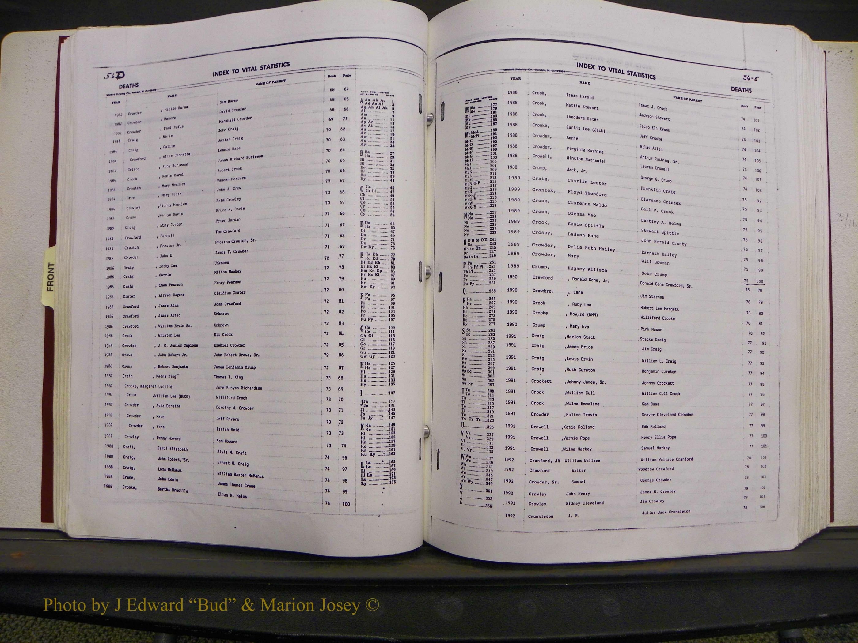 Union Co, NC Deaths, A-Z, 1960-1992 (60).JPG