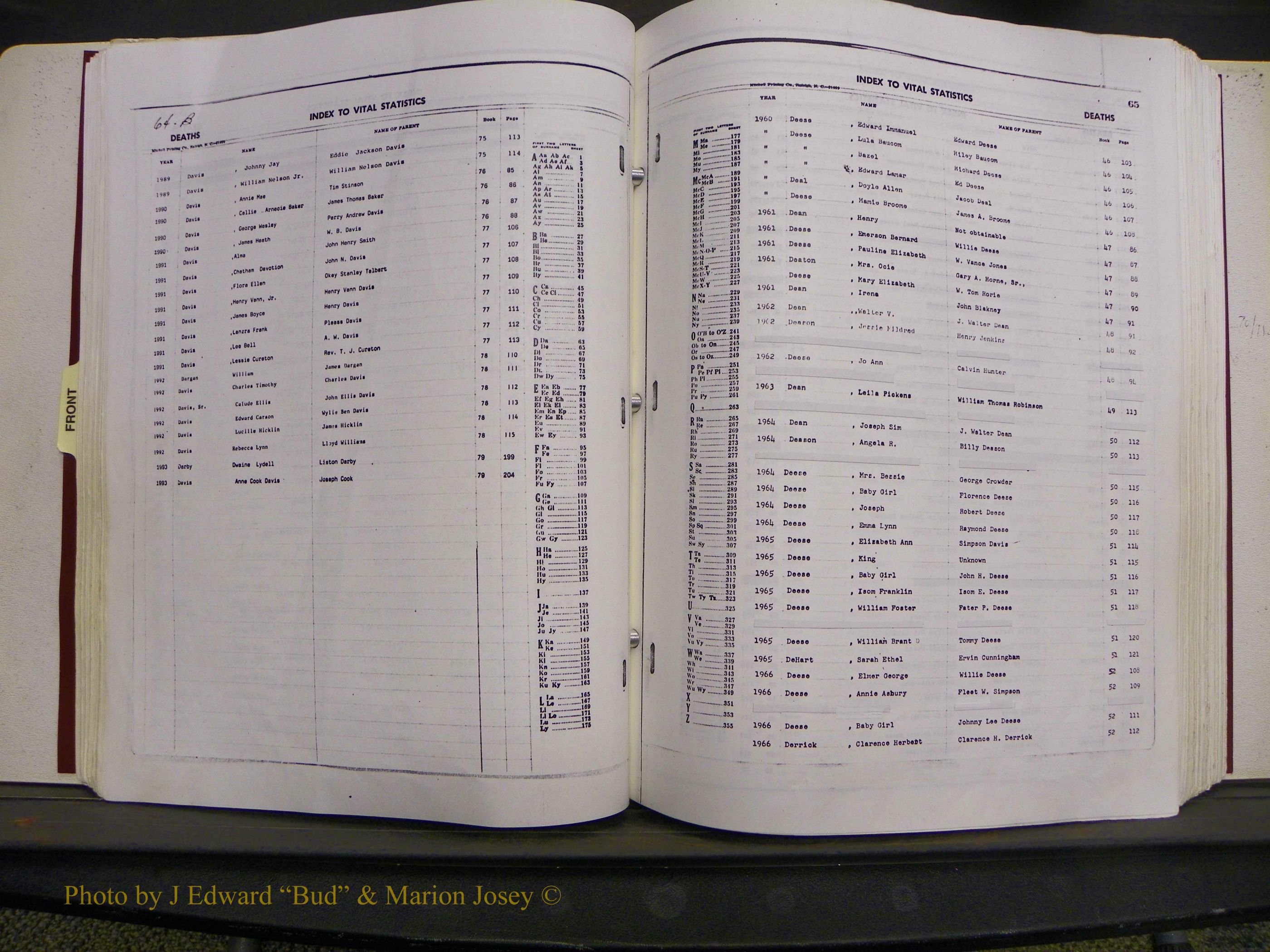 Union Co, NC Deaths, A-Z, 1960-1992 (64).JPG