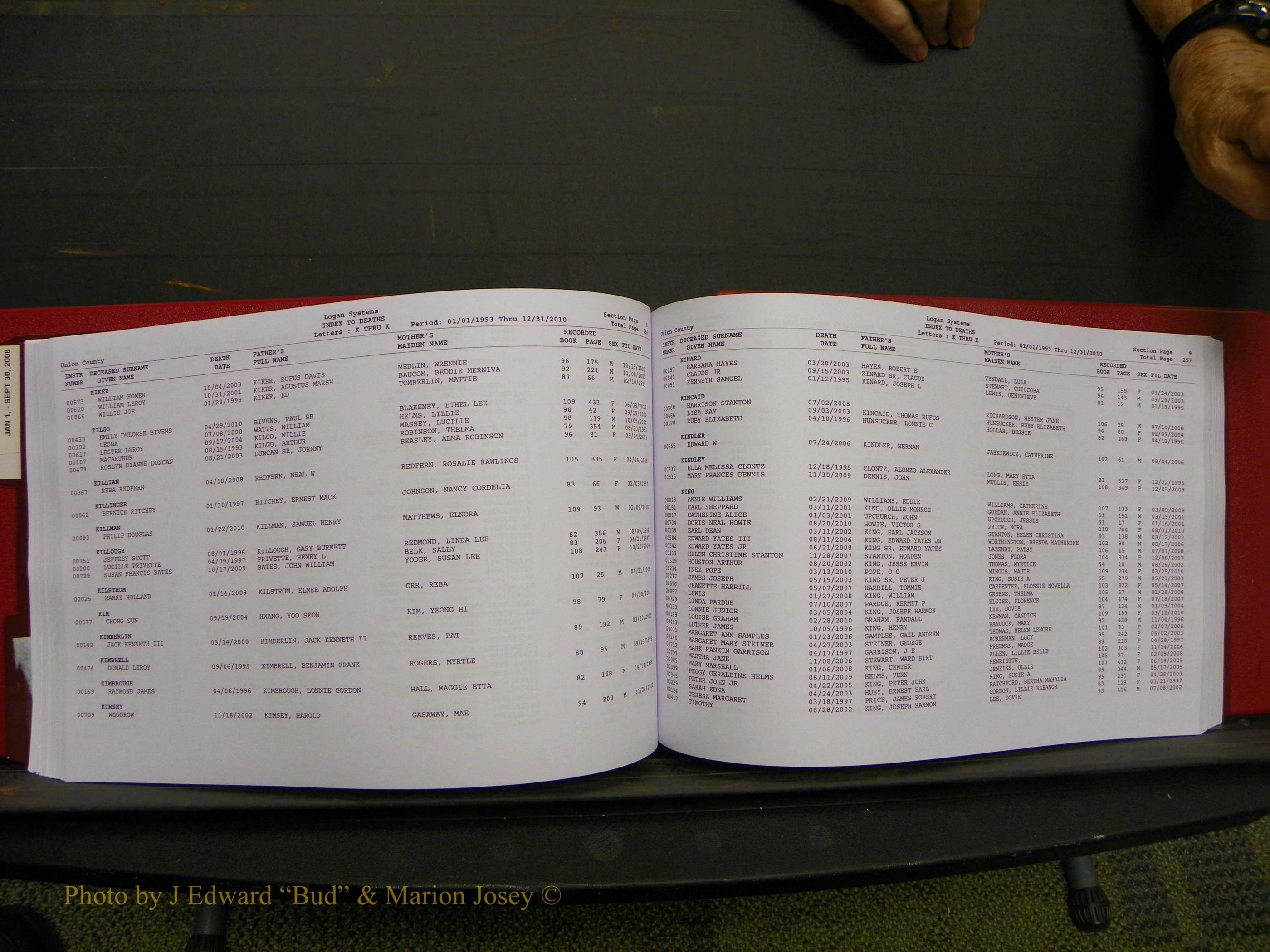 Union Co, NC Deaths, A-Z, 1993-2010 (146).JPG