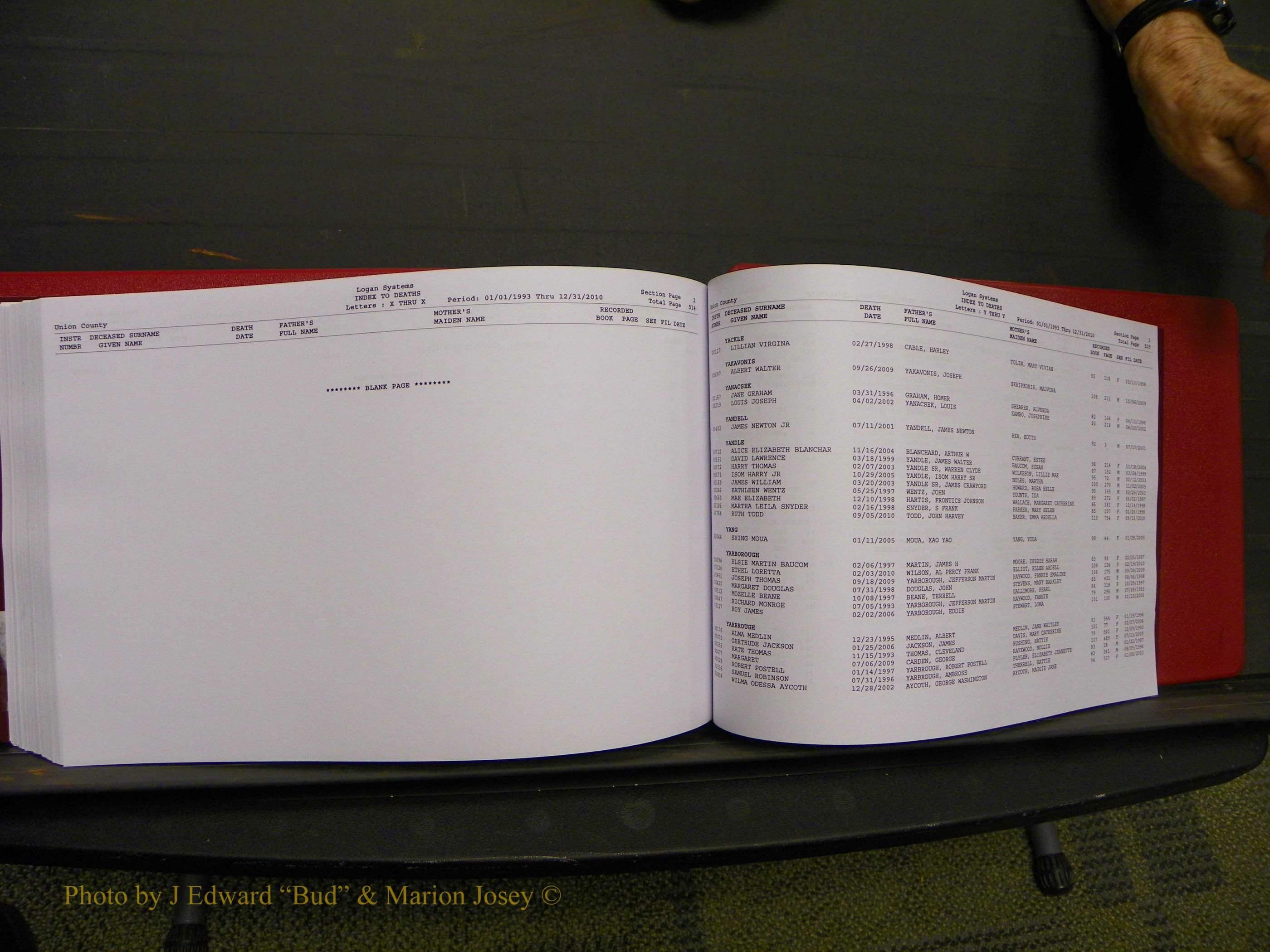 Union Co, NC Deaths, A-Z, 1993-2010 (276).JPG