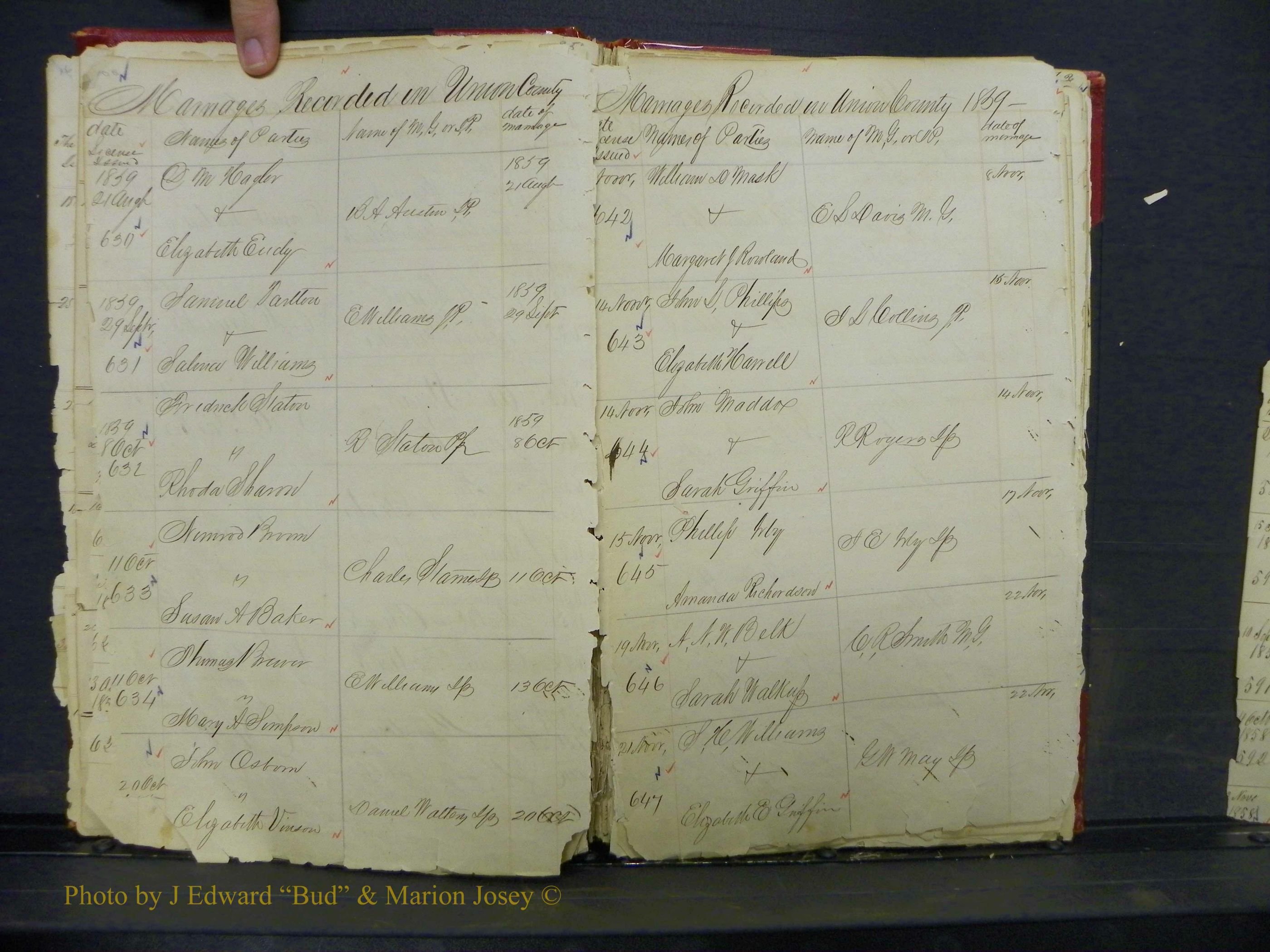 Union Co, NC Marriage Books 1, A-Z, 1851-1853 (46).JPG