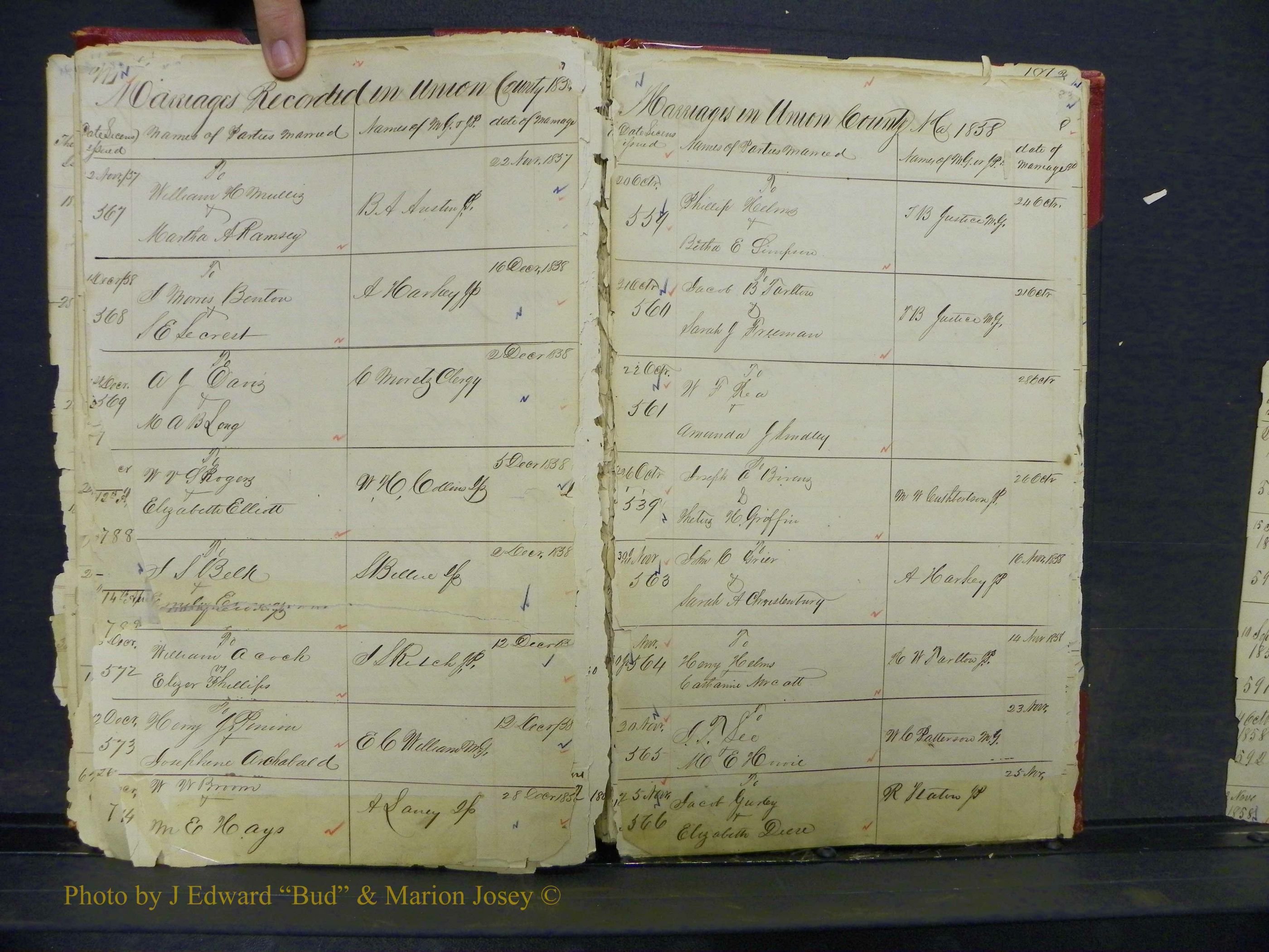 Union Co, NC Marriage Books 1, A-Z, 1851-1853 (58).JPG