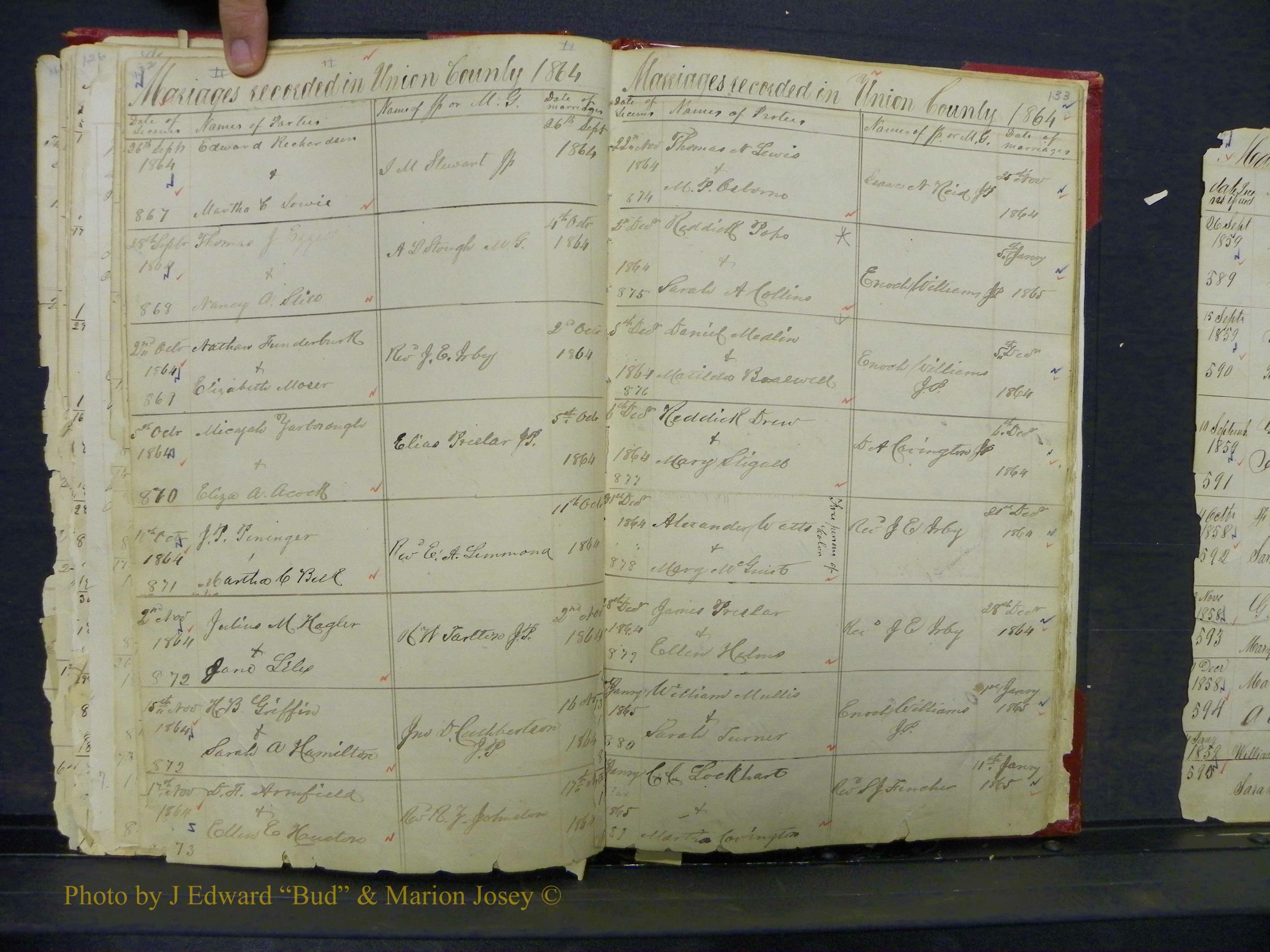 Union Co, NC Marriage Books 1, A-Z, 1851-1853 (74).JPG