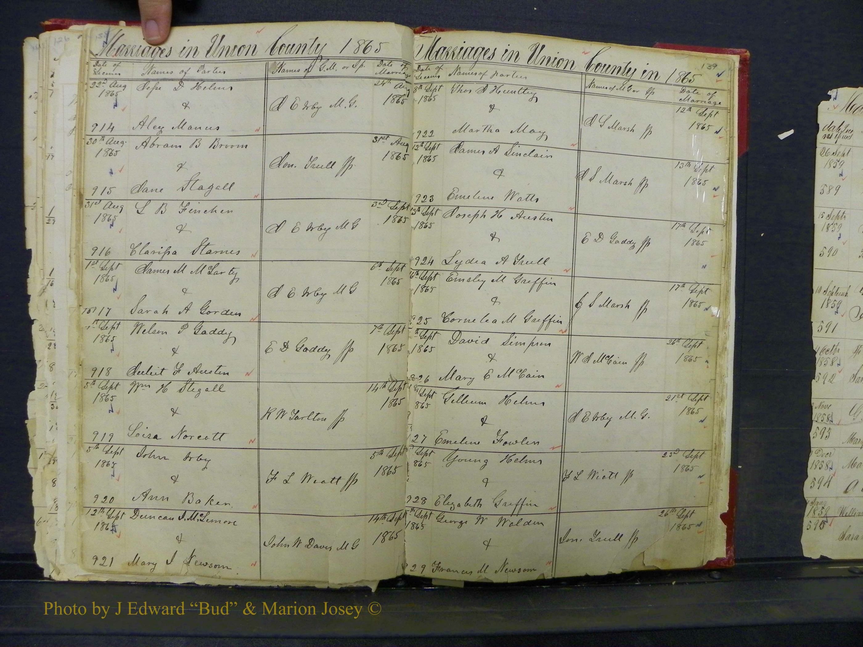 Union Co, NC Marriage Books 1, A-Z, 1851-1853 (77).JPG