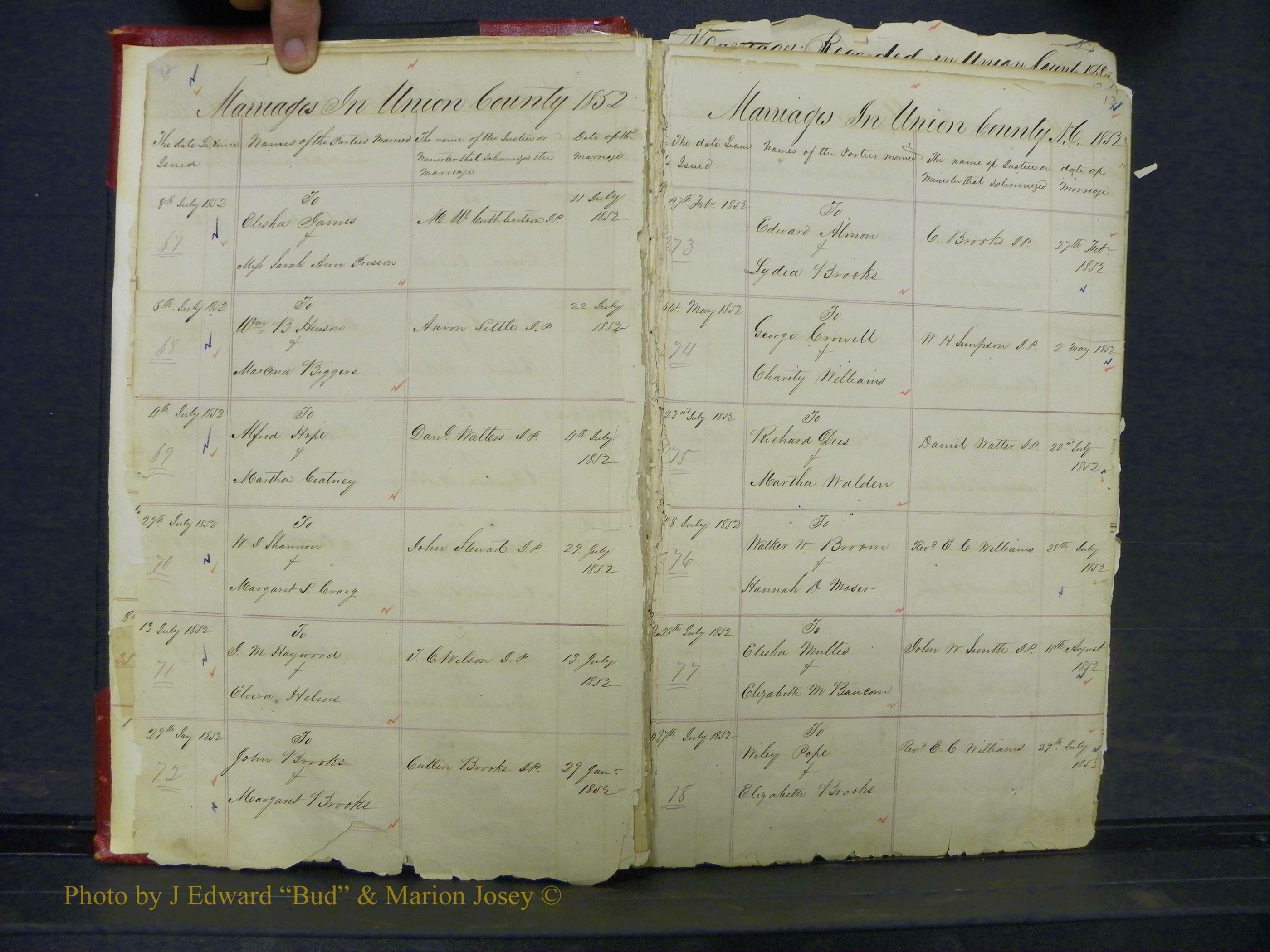 Union Co, NC Marriage Books 1, A-Z, 1851-1853 (8).JPG