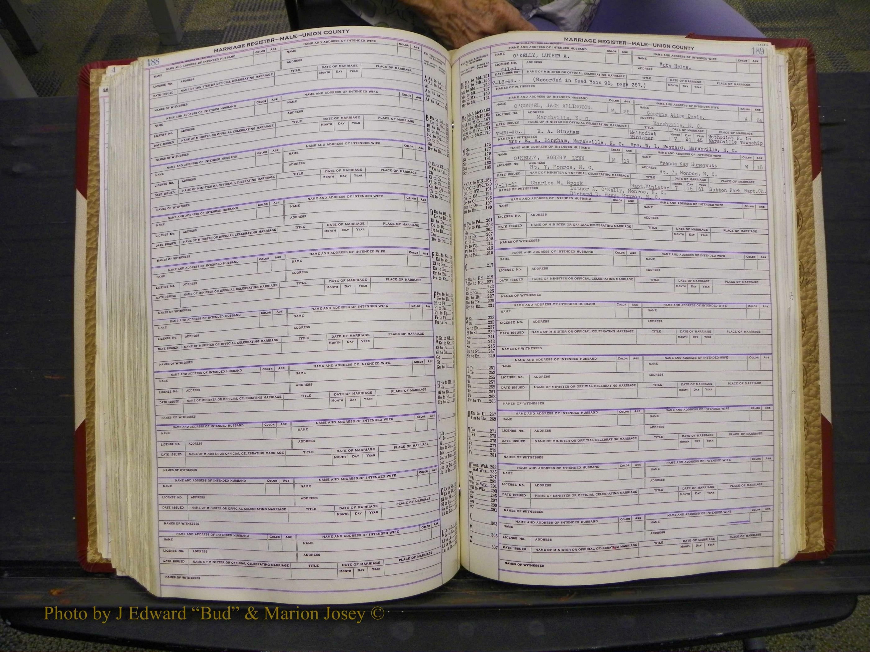 Union Co, NC Marriage Book 10, A-Z, 1937-1965 (240).JPG