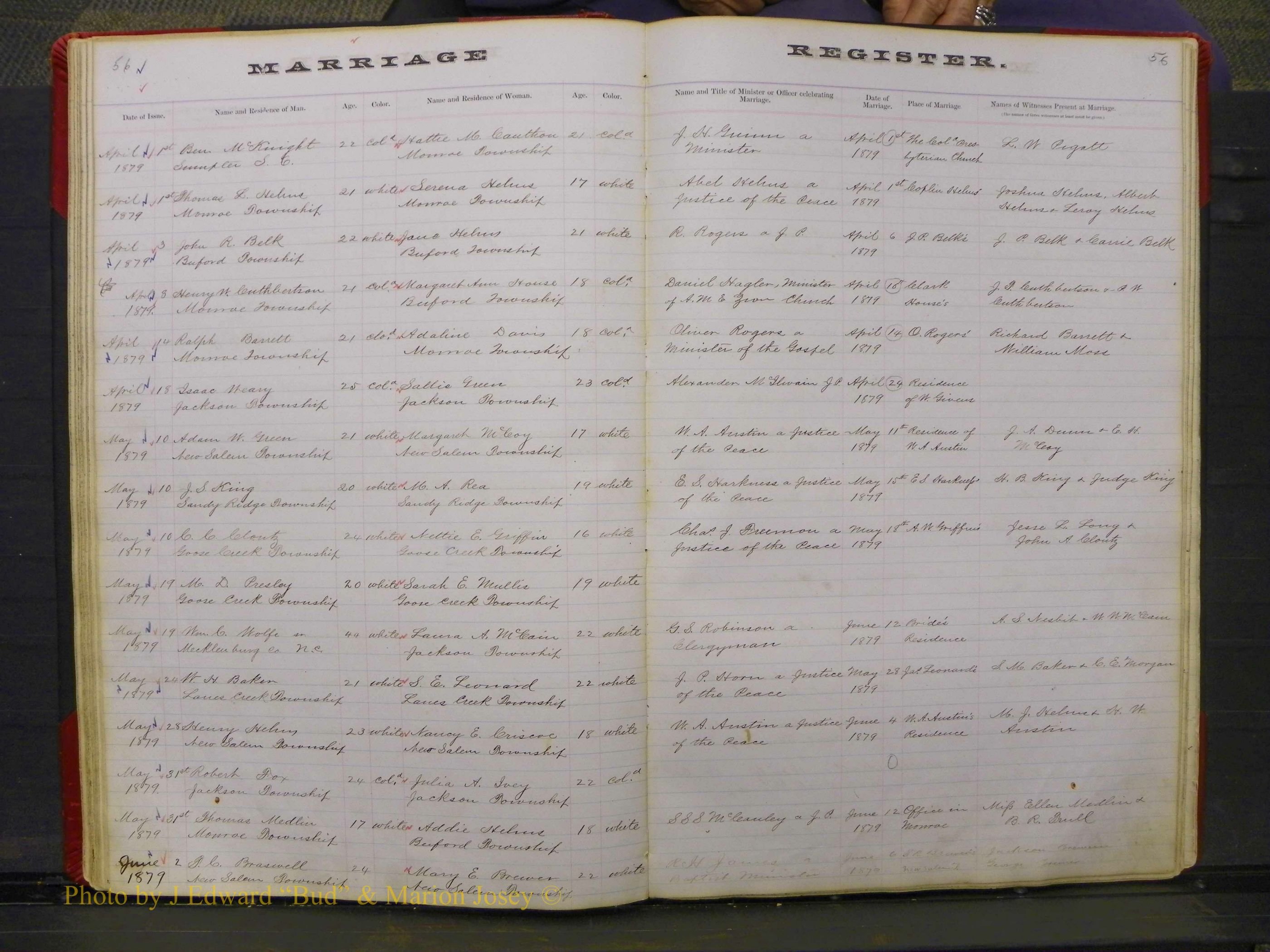 Union Co, NC Marriage Book 3, A-Z, 1873-1884 (57).JPG