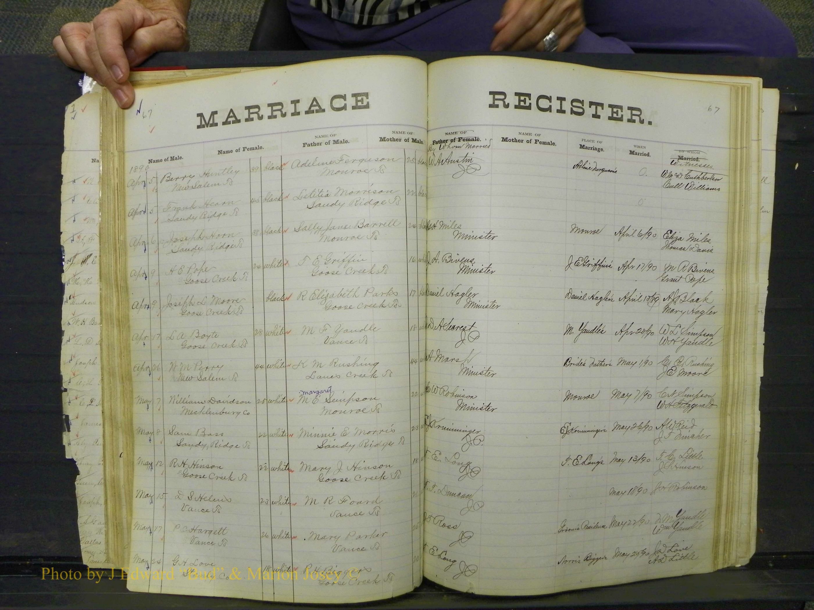 Union Co, NC Marriage Book 4, A-Z, 1870-1894 (72).JPG