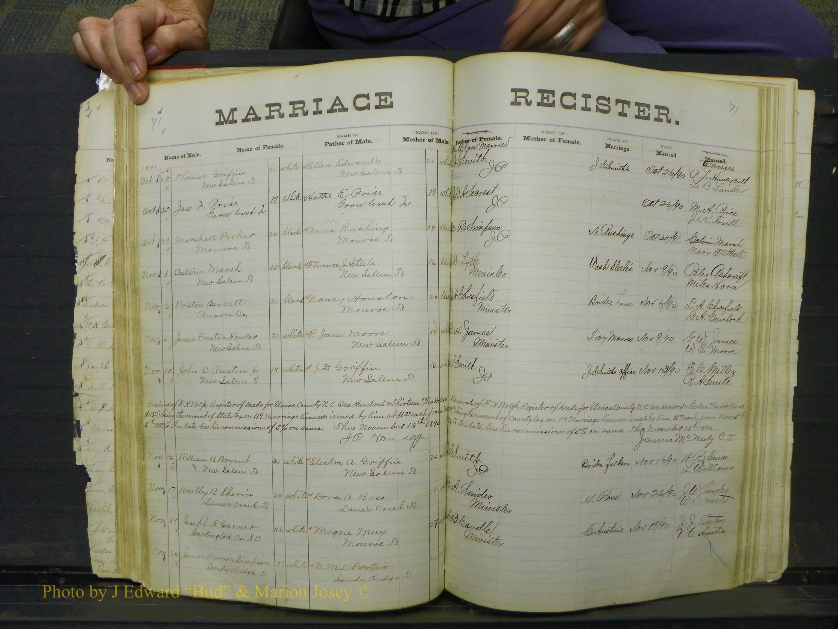 Union Co, NC Marriage Book 4, A-Z, 1870-1894 (76).JPG