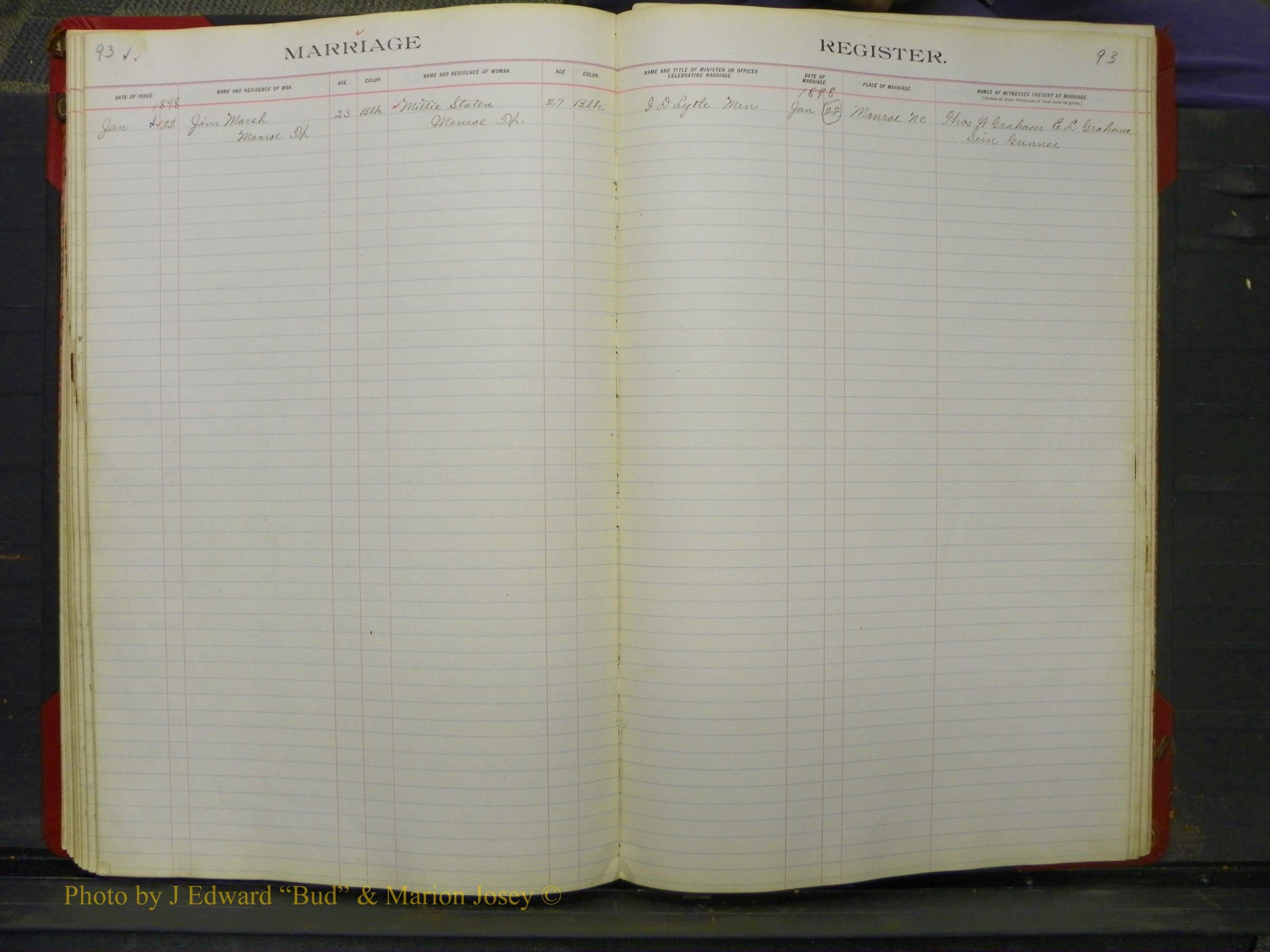 Union Co, NC Marriage Book 5, A-Z, 1890-1898 (38).JPG