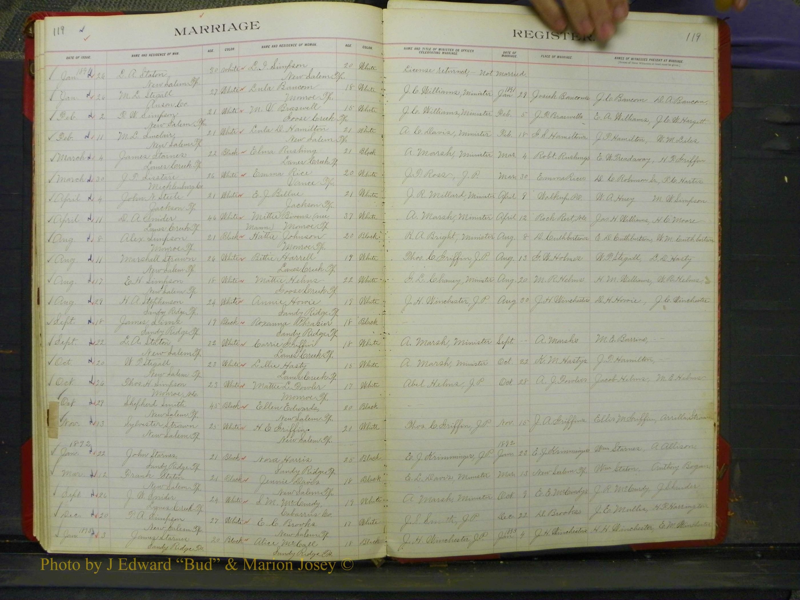 Union Co, NC Marriage Book 5, A-Z, 1890-1898 (47).JPG