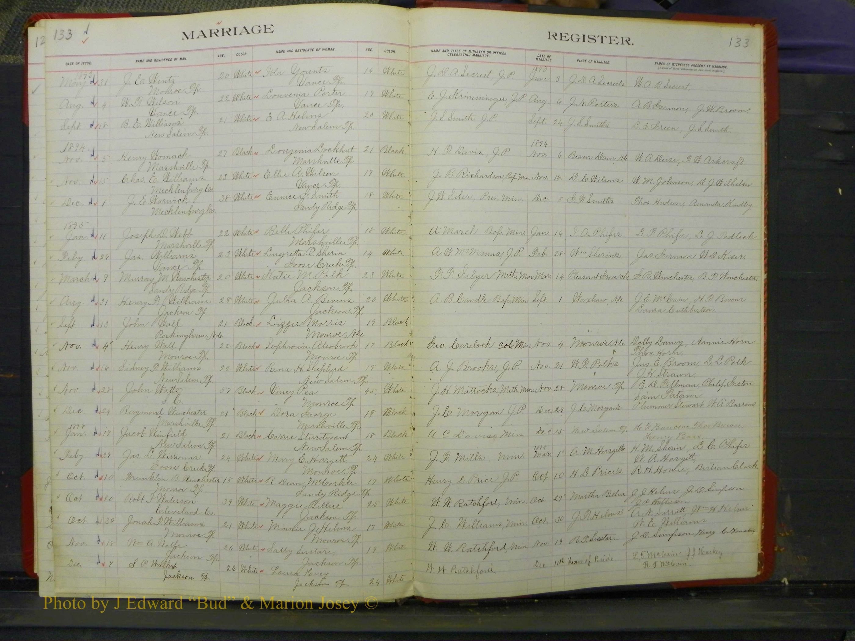 Union Co, NC Marriage Book 5, A-Z, 1890-1898 (57).JPG