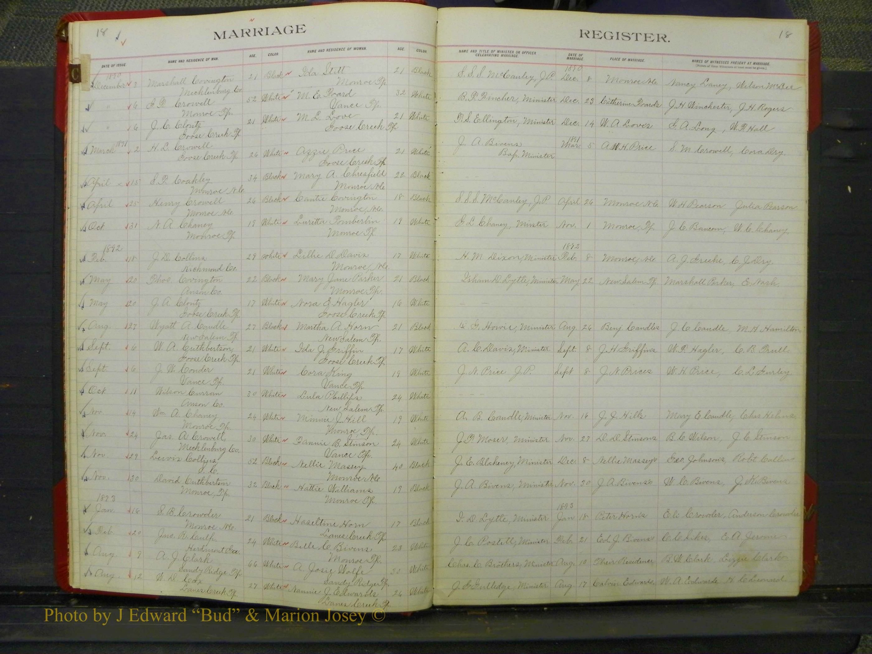 Union Co, NC Marriage Book 5, A-Z, 1890-1898 (9).JPG