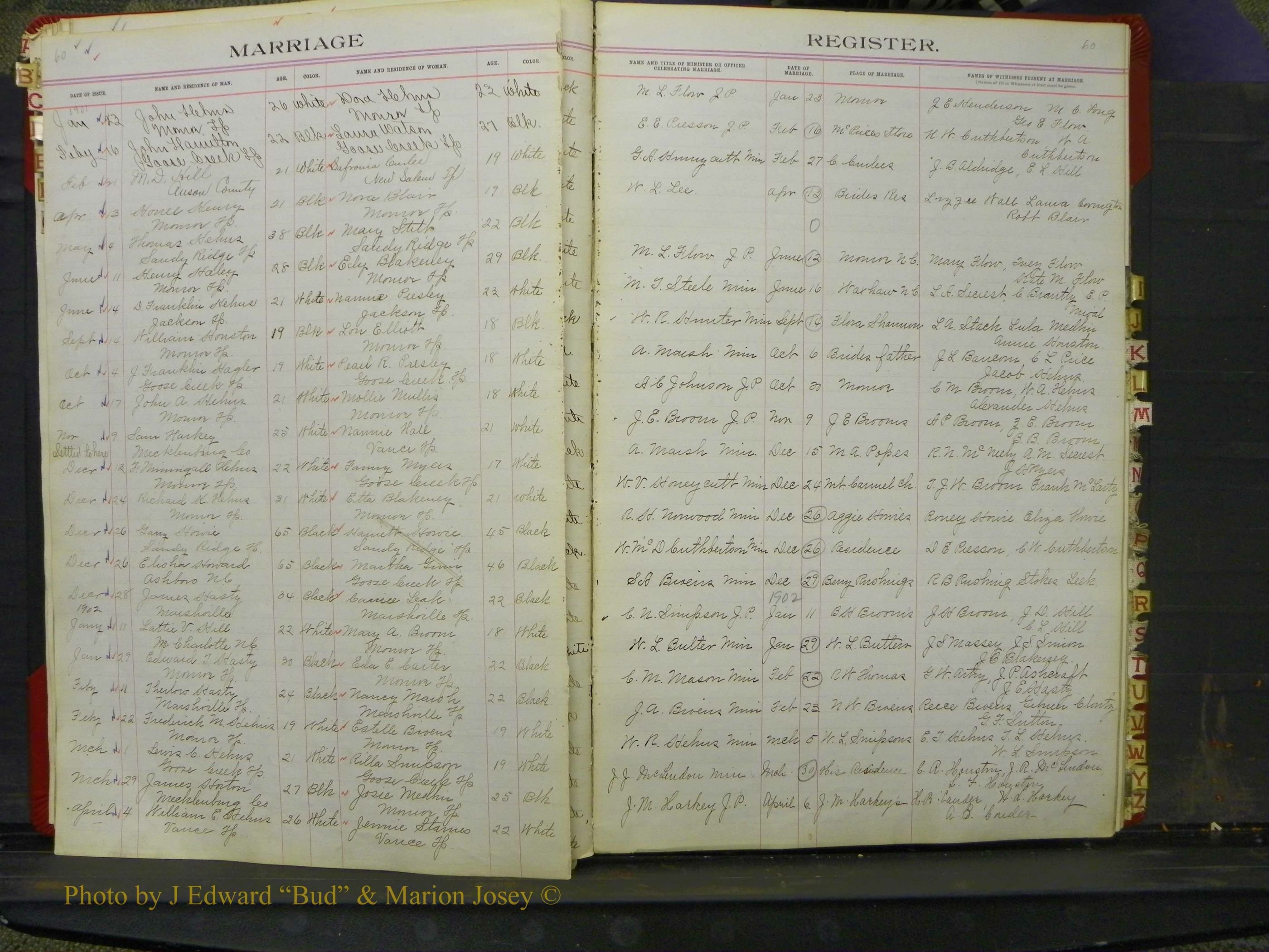 Union Co, NC Marriage Book 6, A-Z, 1898-1902 (29).JPG