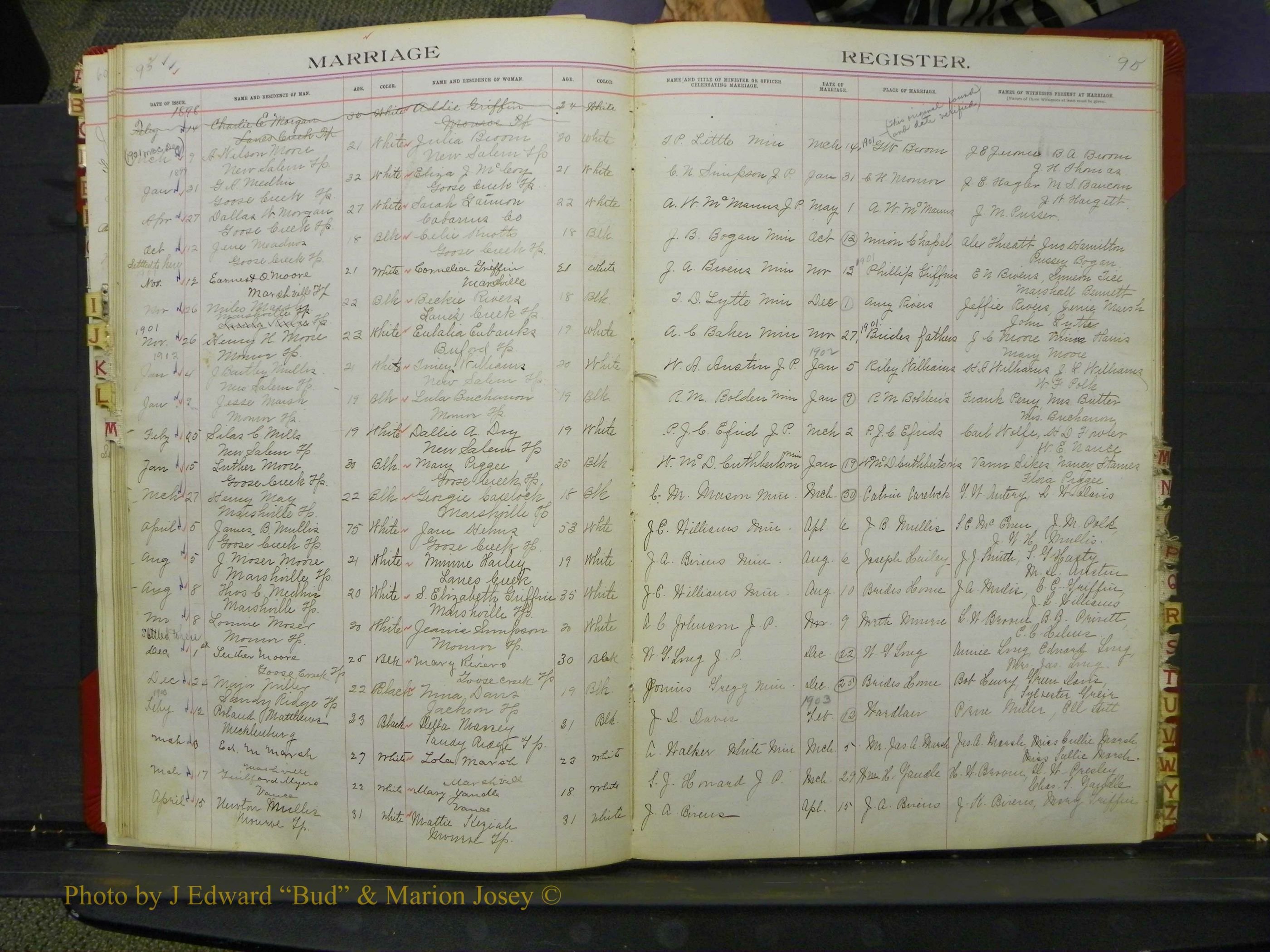 Union Co, NC Marriage Book 6, A-Z, 1898-1902 (42).JPG