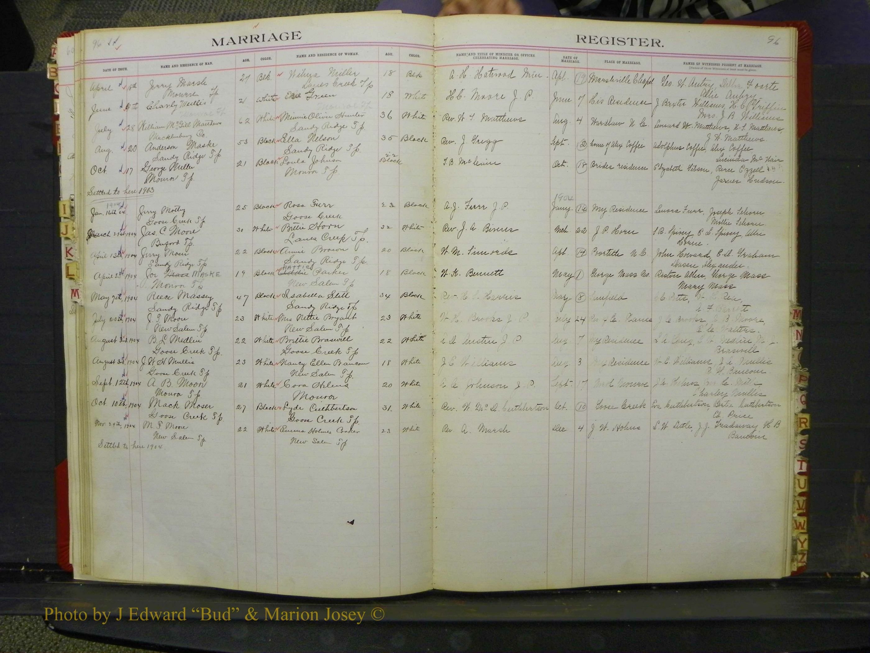 Union Co, NC Marriage Book 6, A-Z, 1898-1902 (43).JPG