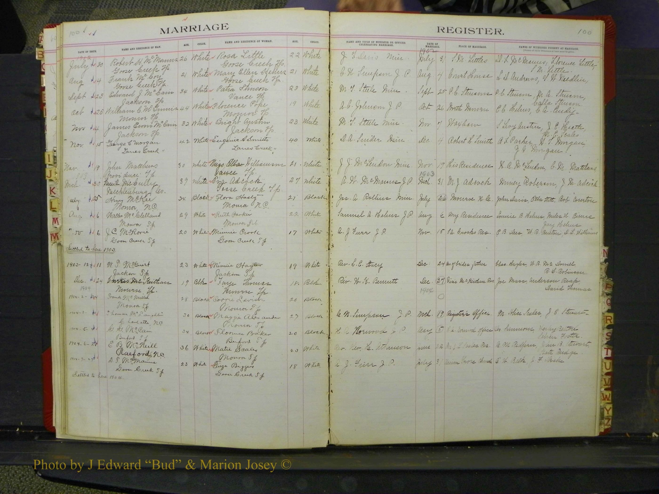 Union Co, NC Marriage Book 6, A-Z, 1898-1902 (45).JPG