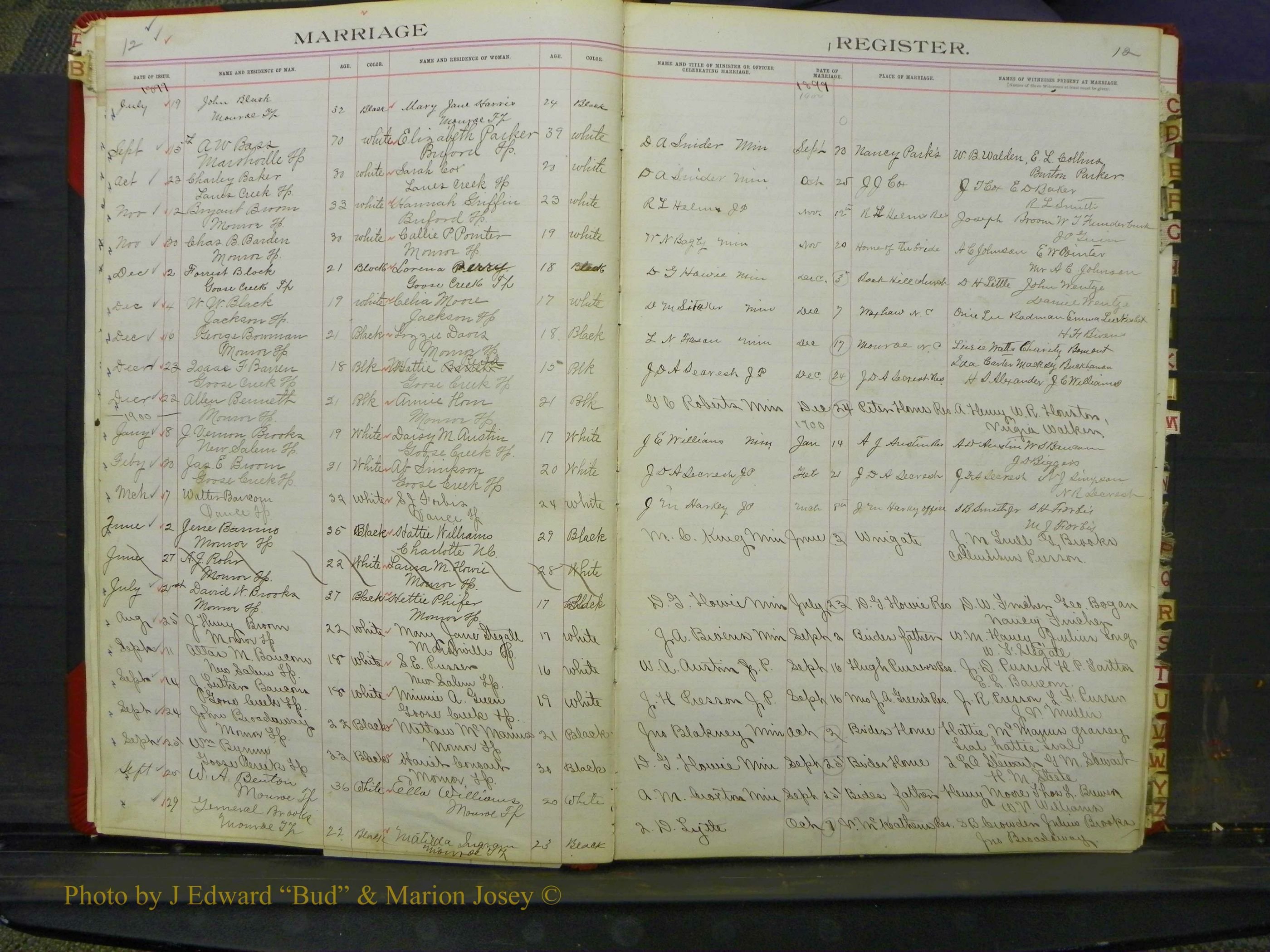 Union Co, NC Marriage Book 6, A-Z, 1898-1902 (5).JPG