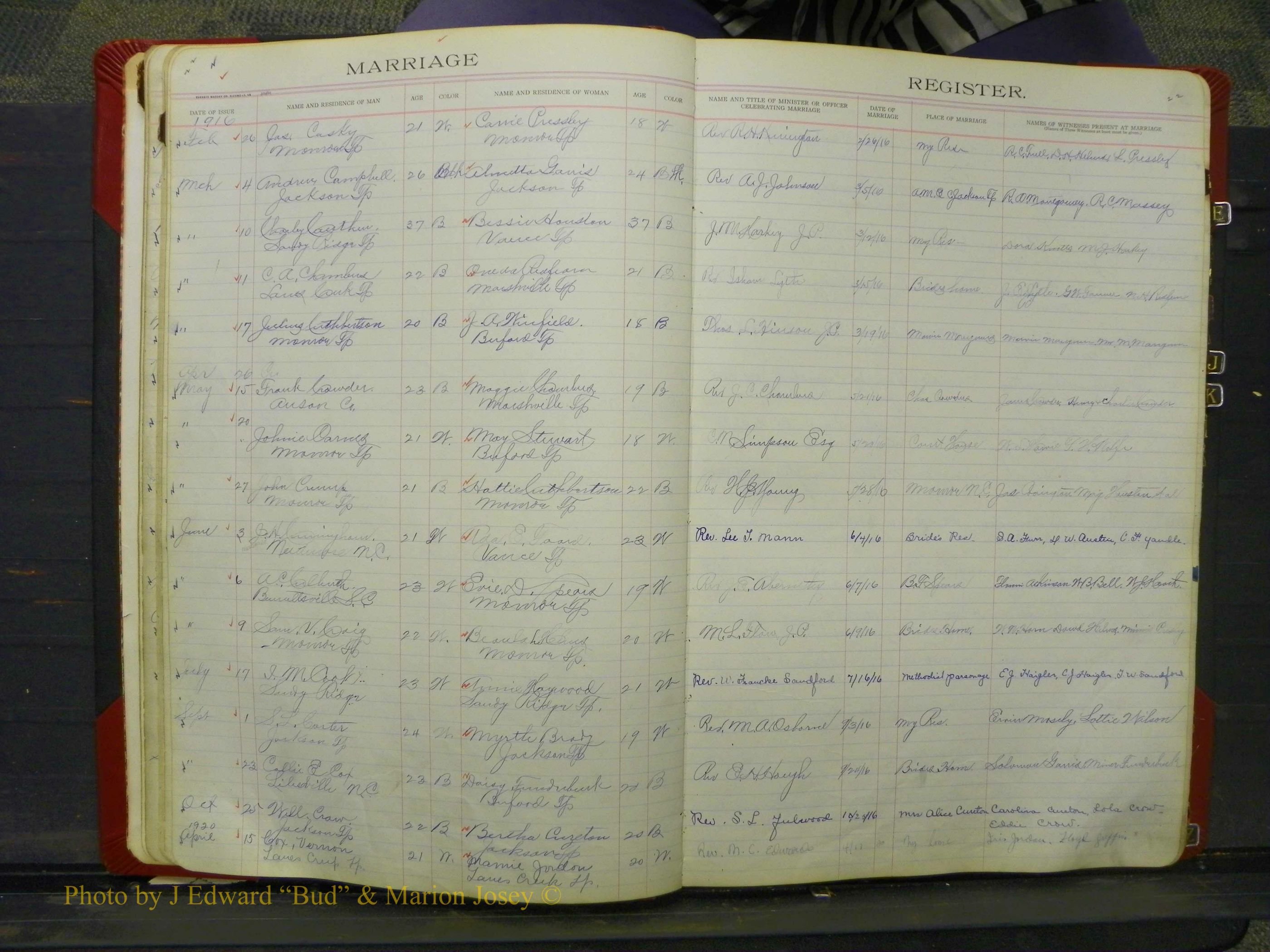 Union Co, NC Marriage Book 8, A-Z, 1914-1920 (22).JPG