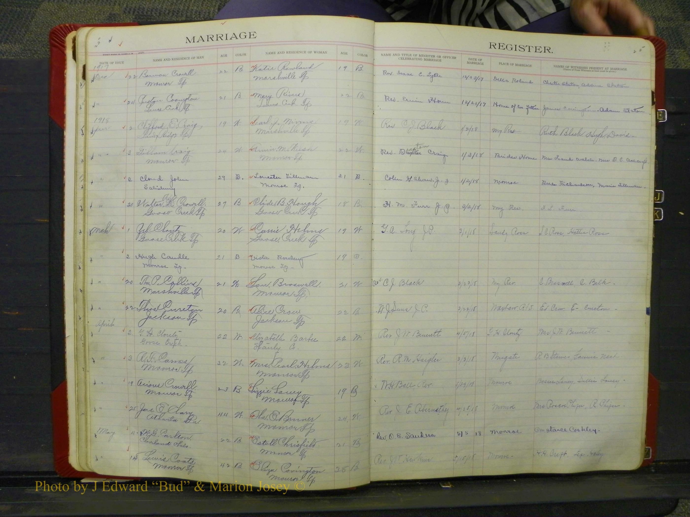 Union Co, NC Marriage Book 8, A-Z, 1914-1920 (25).JPG