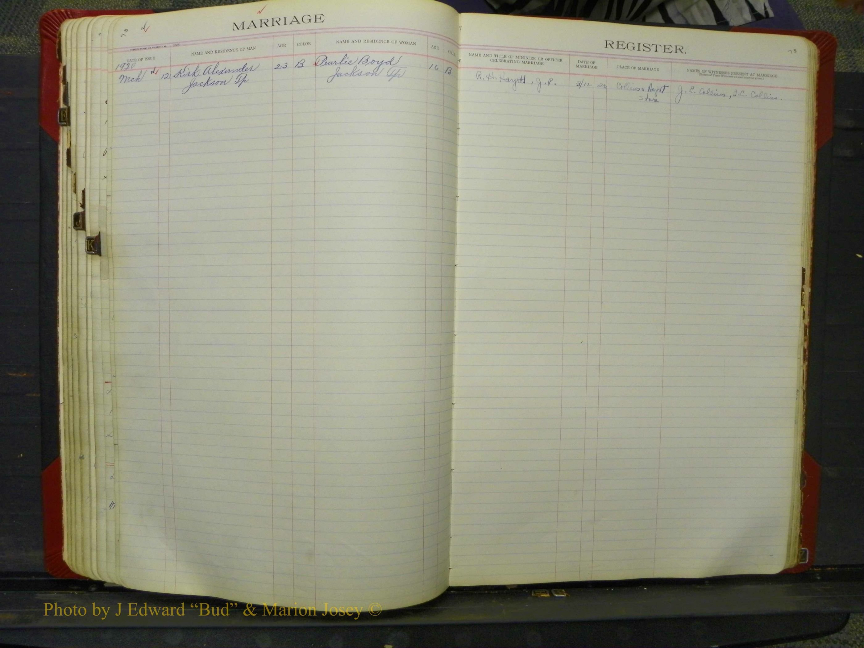 Union Co, NC Marriage Book 8, A-Z, 1914-1920 (70).JPG