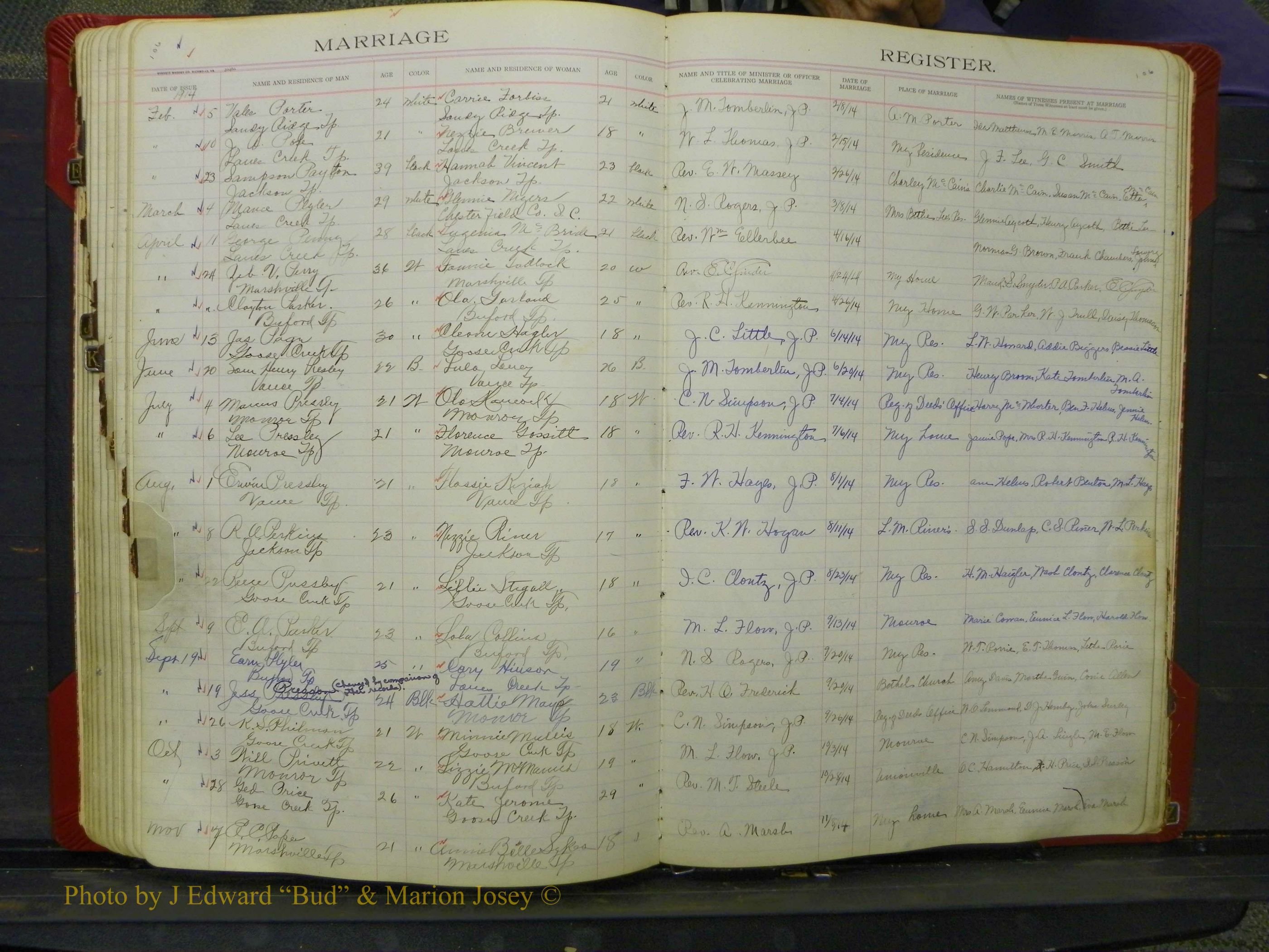 Union Co, NC Marriage Book 8, A-Z, 1914-1920 (94).JPG