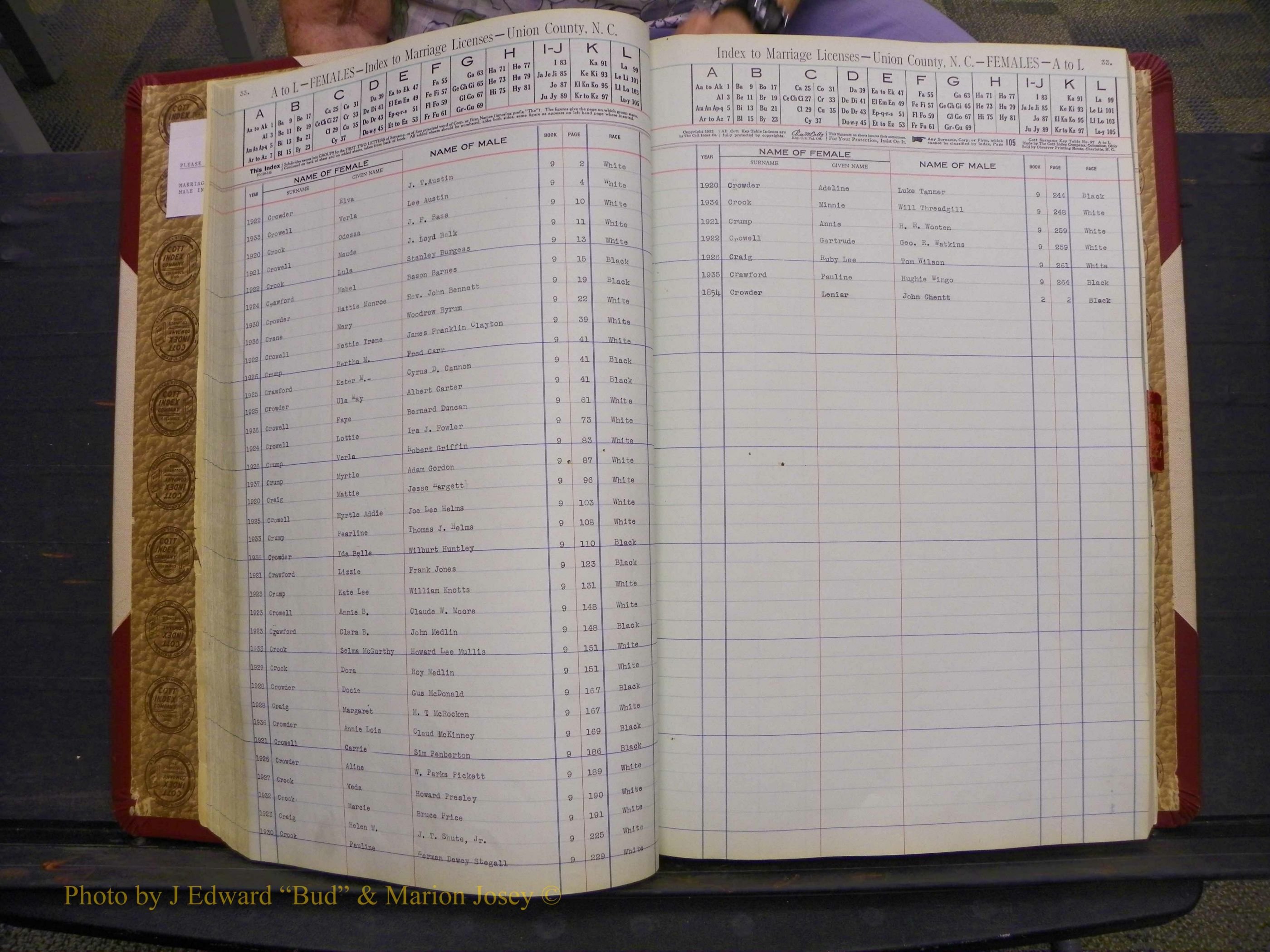 Union Co, NC Marriages Female Index, A-Z, 1842-1936 (50).JPG