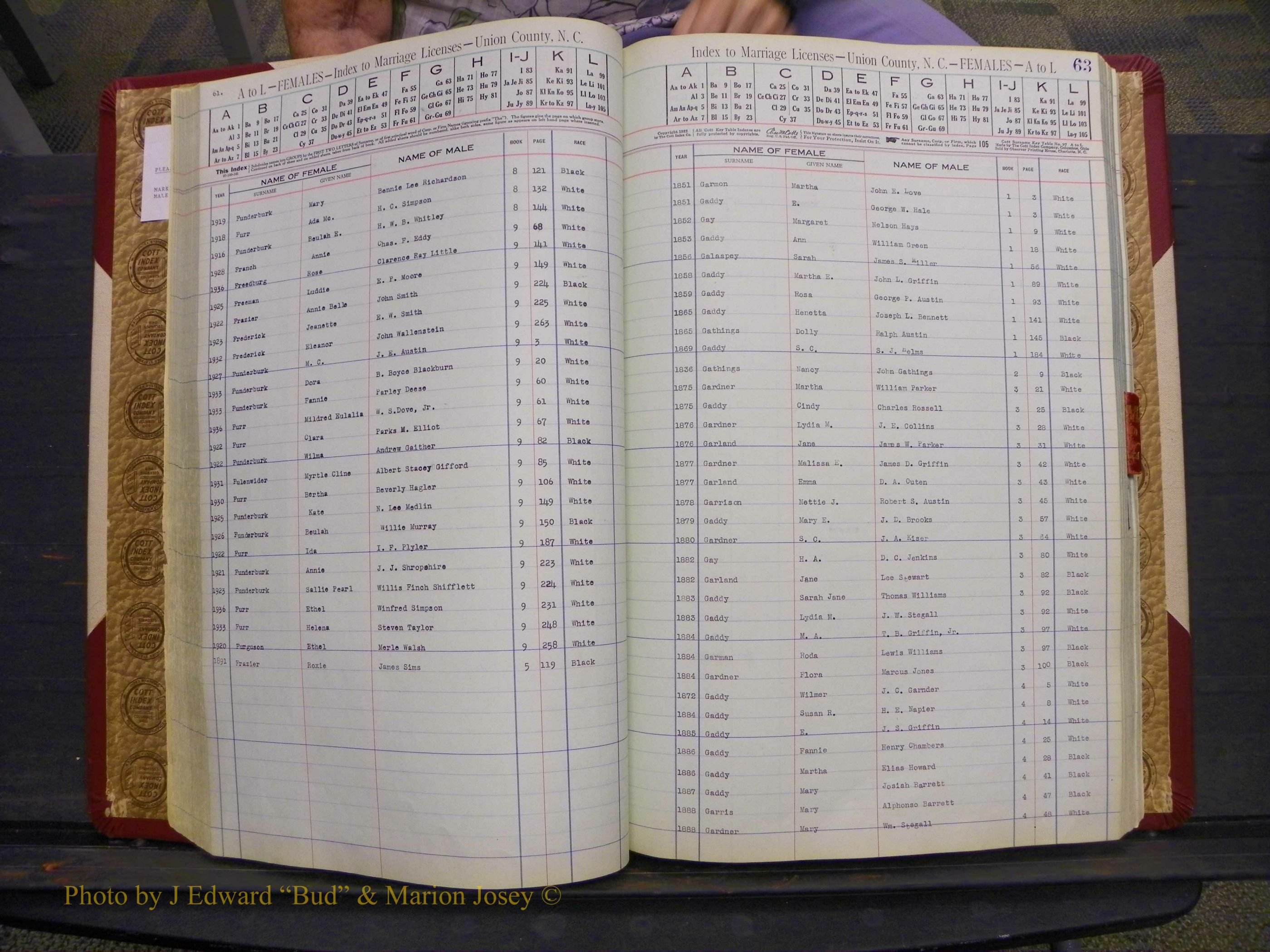 Union Co, NC Marriages Female Index, A-Z, 1842-1936 (75).JPG