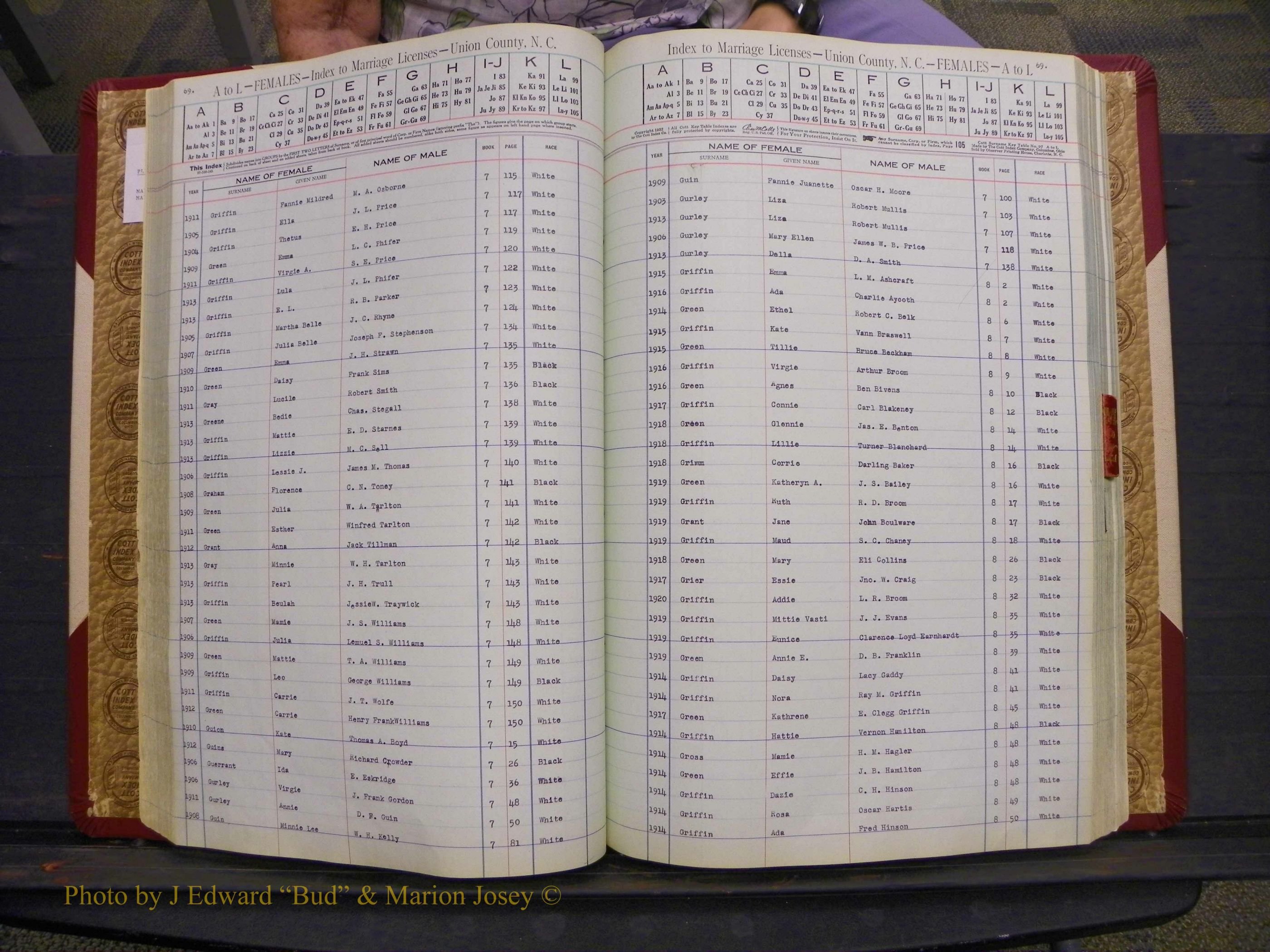 Union Co, NC Marriages Female Index, A-Z, 1842-1936 (84).JPG