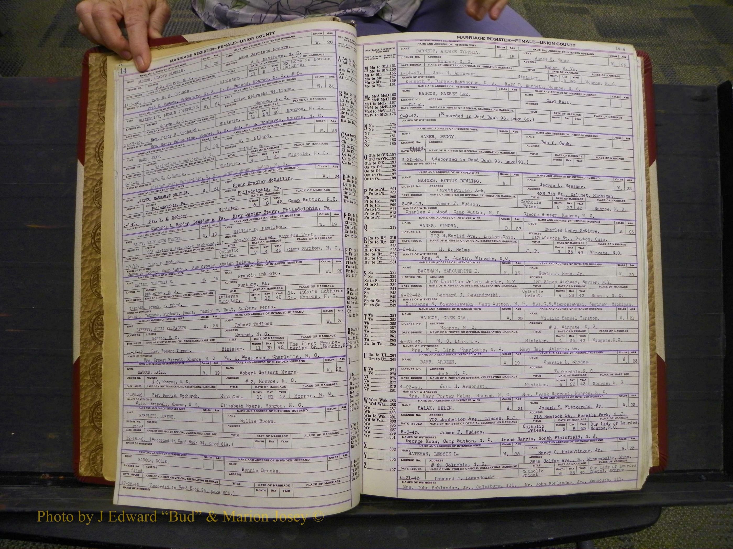 Union Co, NC Marriages Female Index, A-Z, 1937-1965 (16).JPG