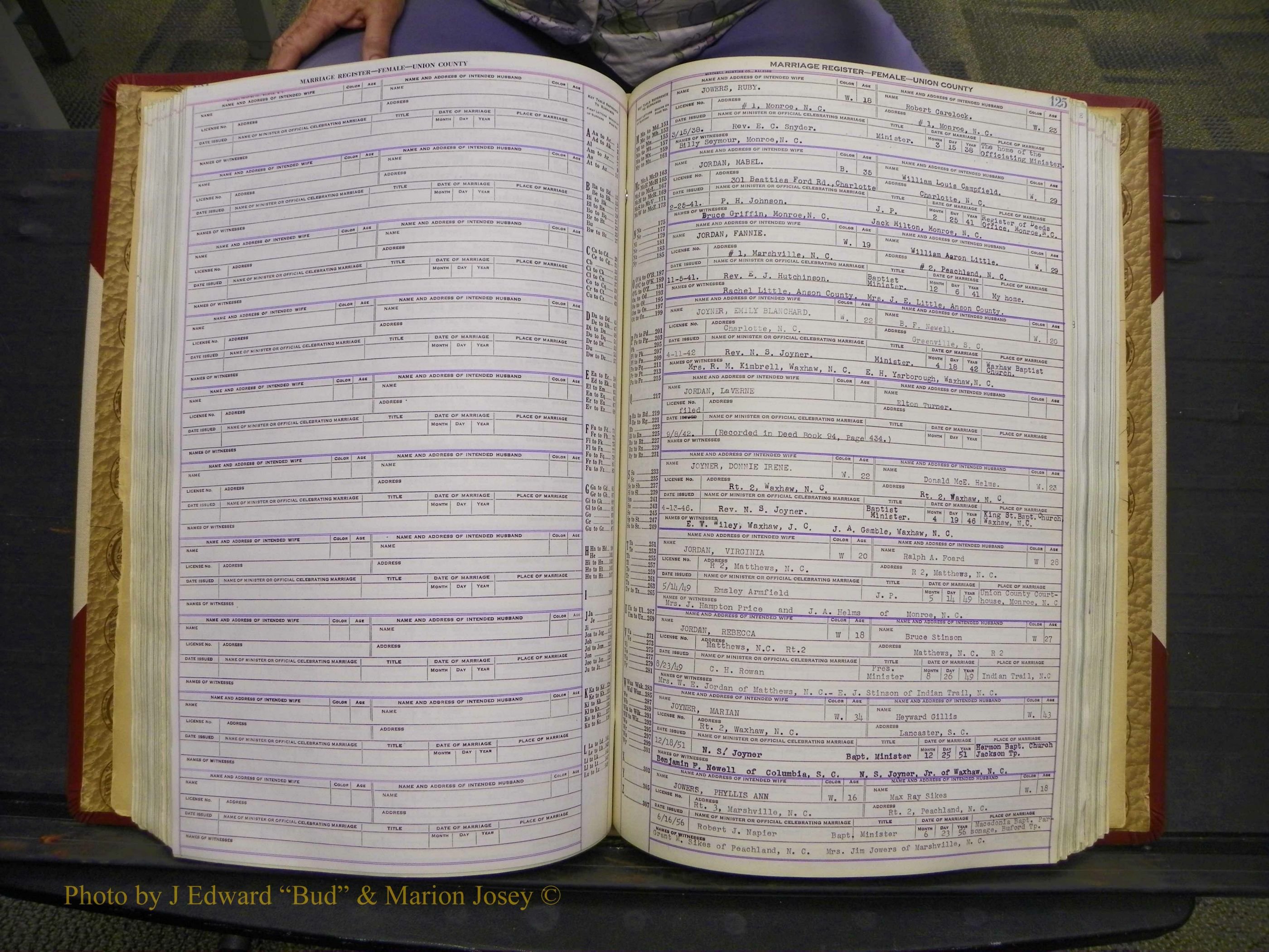 Union Co, NC Marriages Female Index, A-Z, 1937-1965 (173).JPG