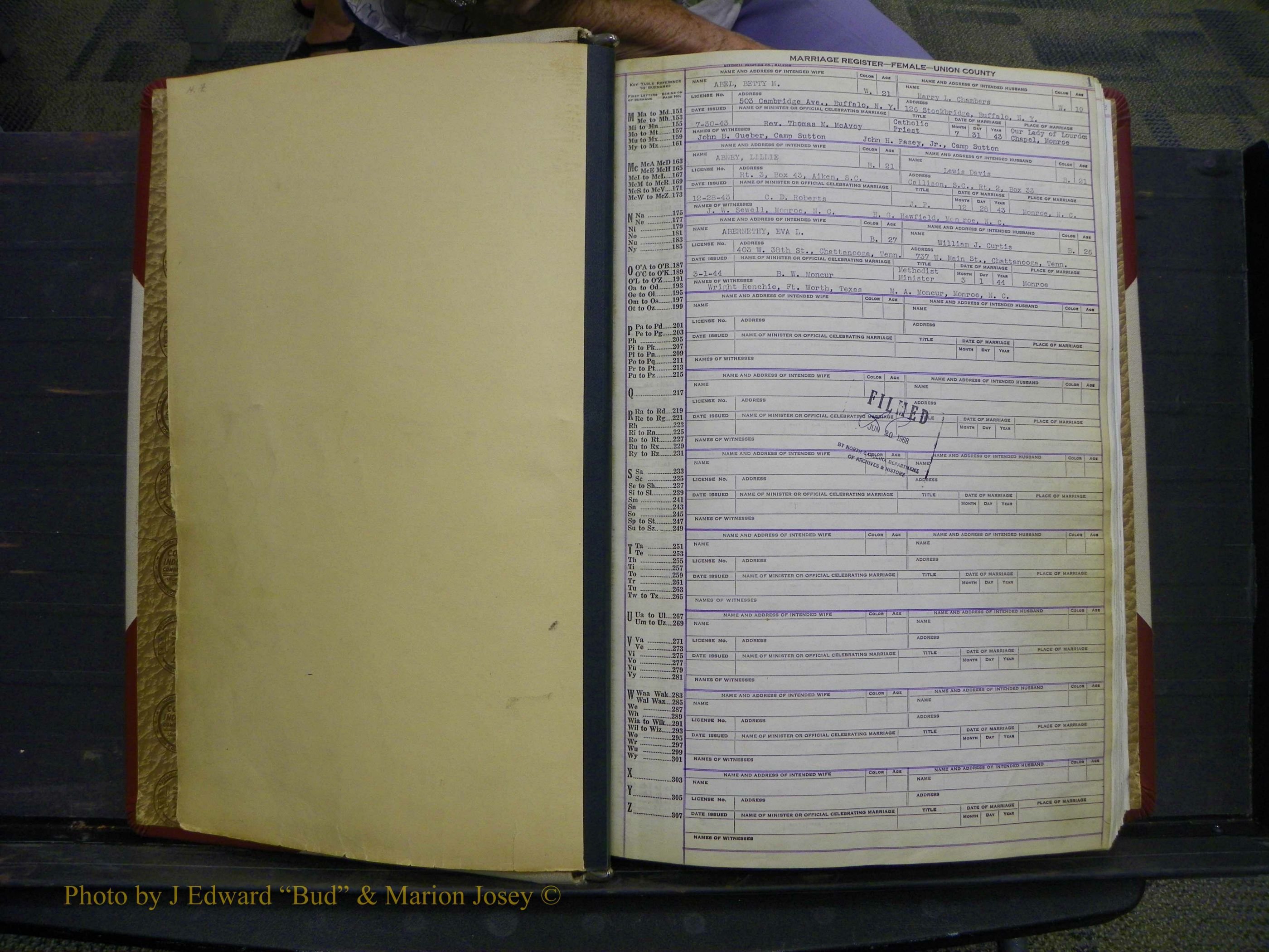 Union Co, NC Marriages Female Index, A-Z, 1937-1965 (2).JPG