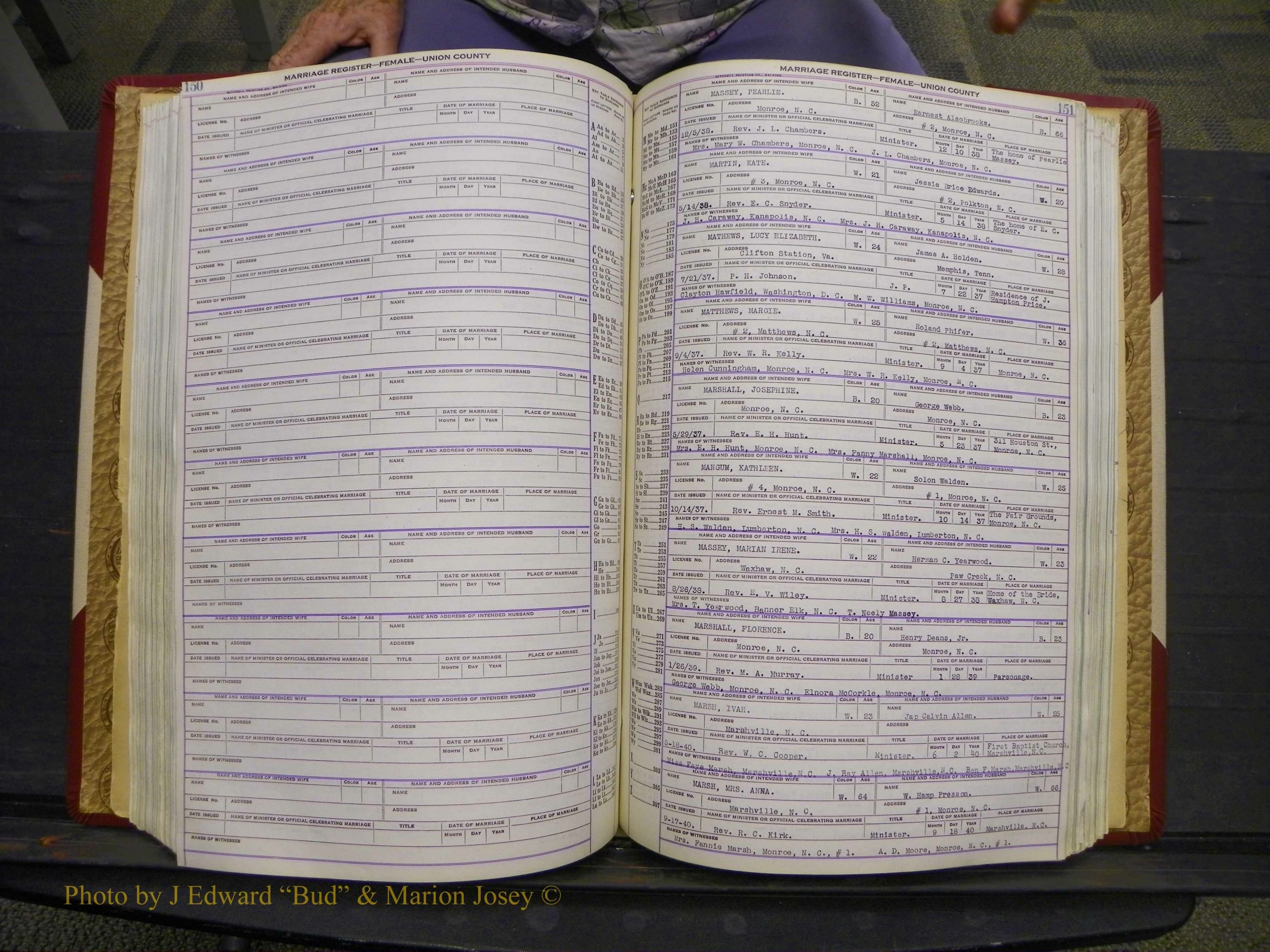 Union Co, NC Marriages Female Index, A-Z, 1937-1965 (200).JPG