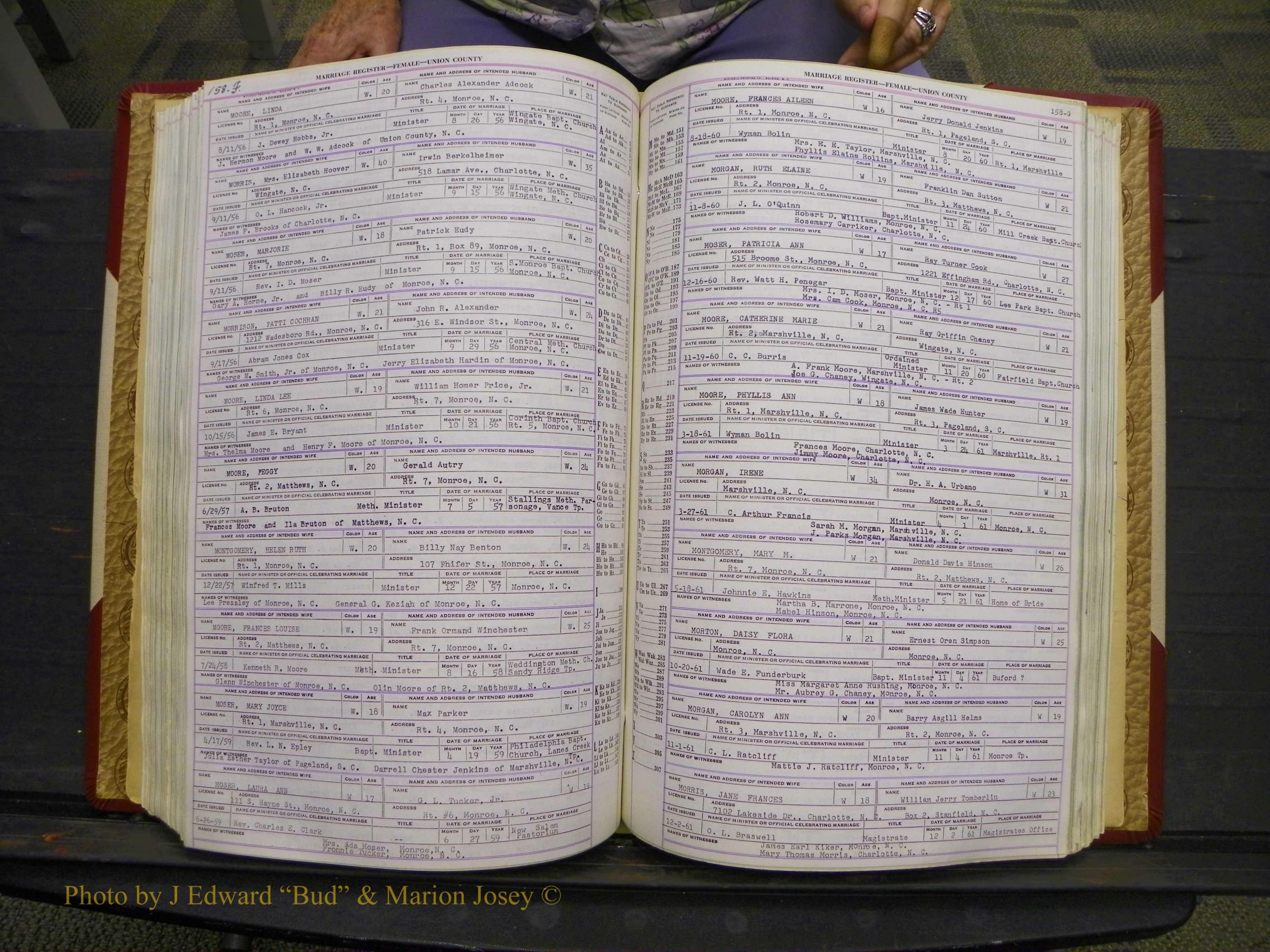 Union Co, NC Marriages Female Index, A-Z, 1937-1965 (218).JPG