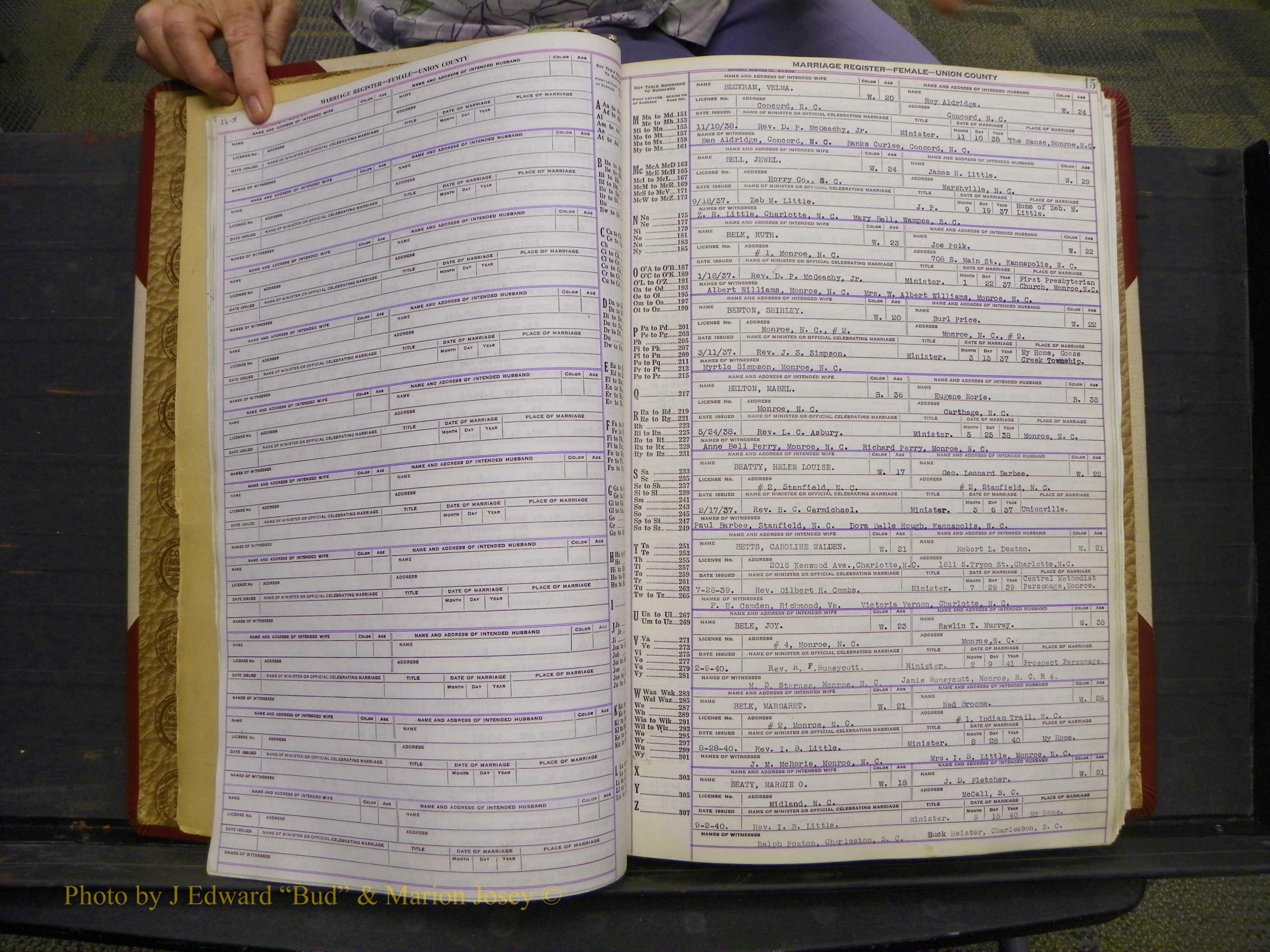 Union Co, NC Marriages Female Index, A-Z, 1937-1965 (23).JPG