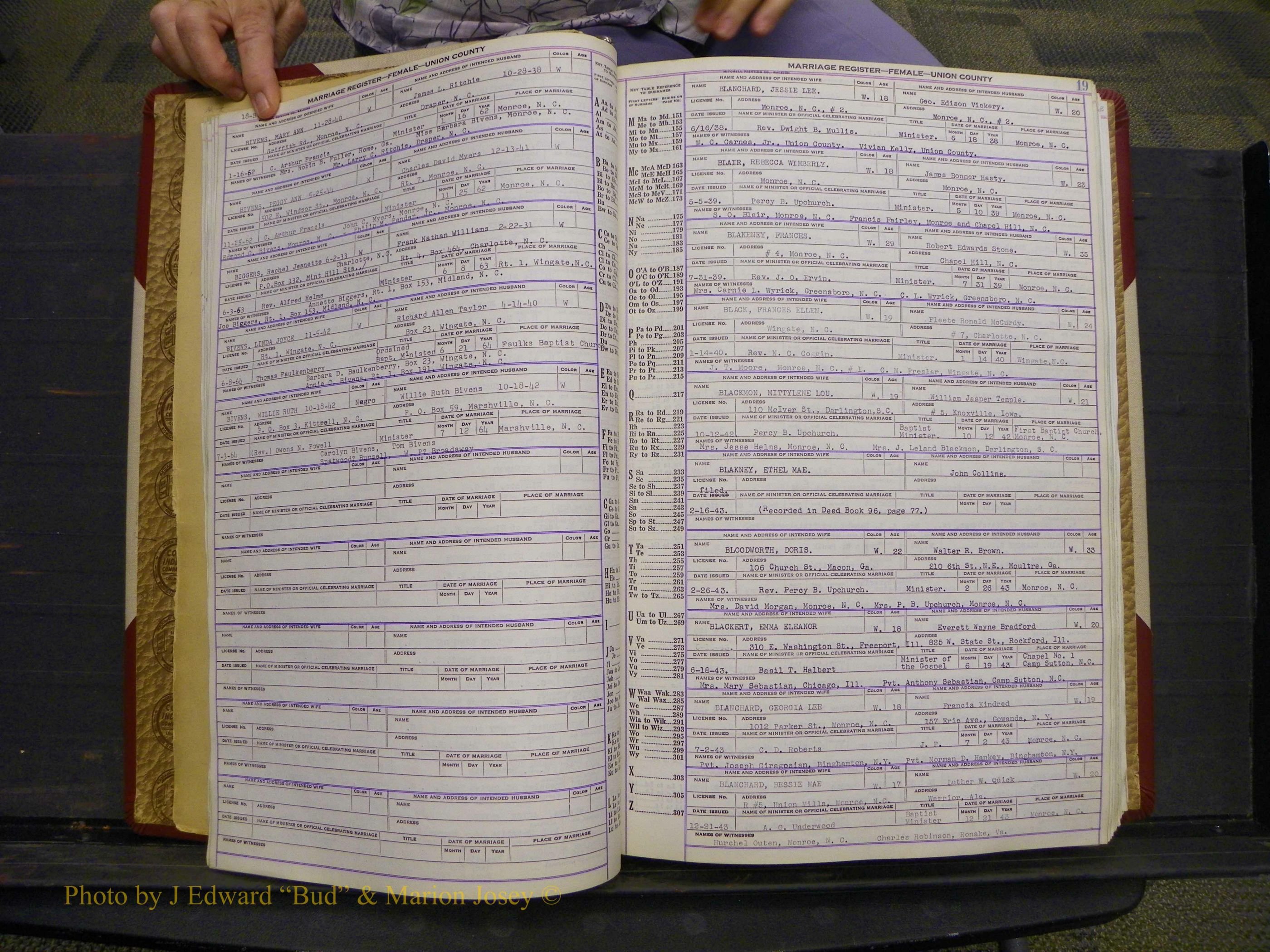 Union Co, NC Marriages Female Index, A-Z, 1937-1965 (30).JPG