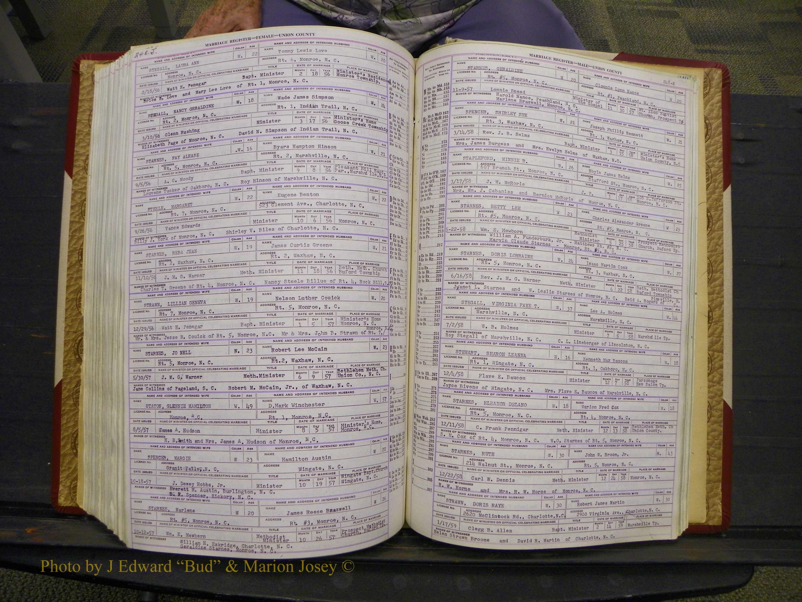 Union Co, NC Marriages Female Index, A-Z, 1937-1965 (312).JPG