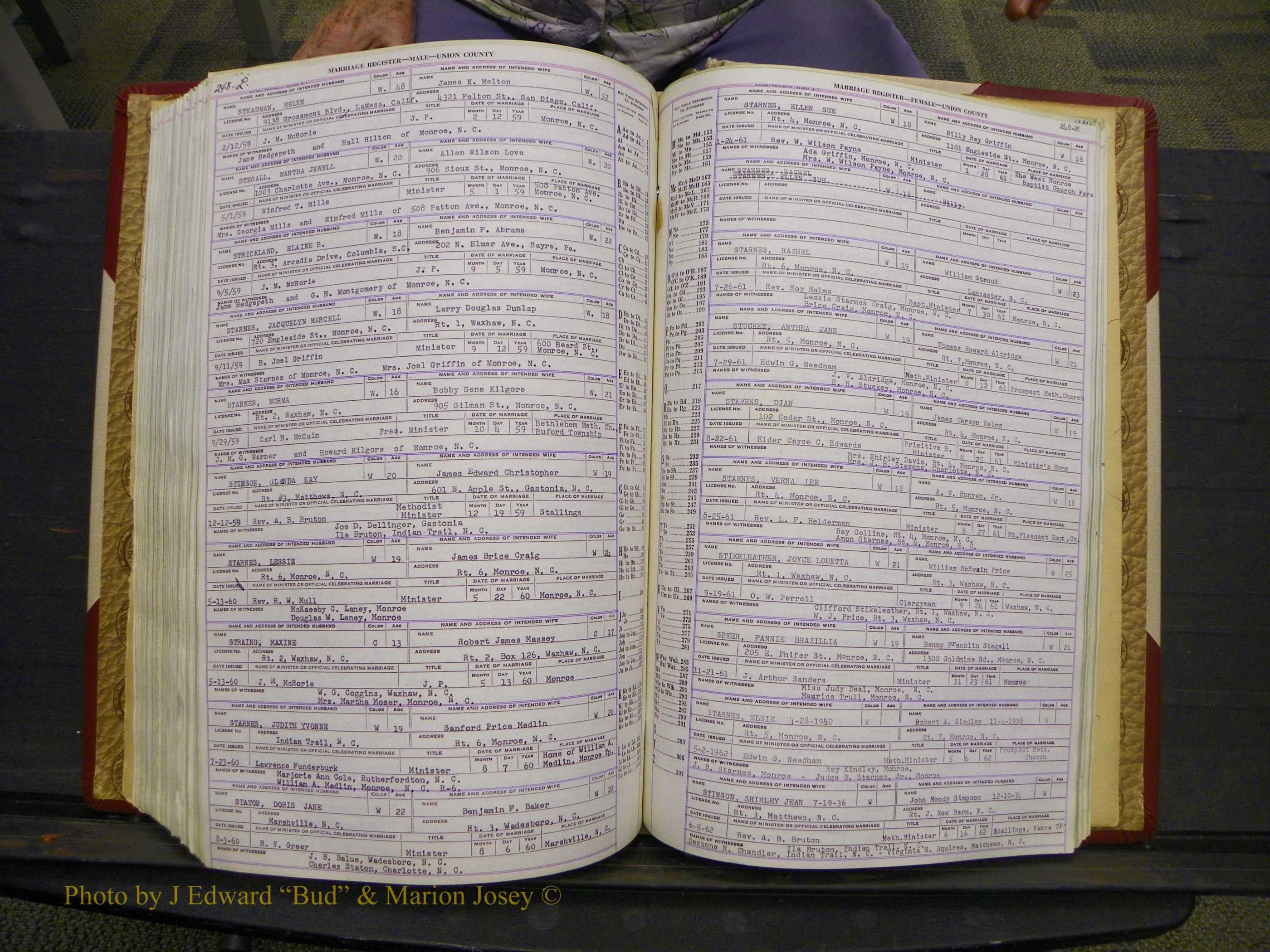 Union Co, NC Marriages Female Index, A-Z, 1937-1965 (314).JPG