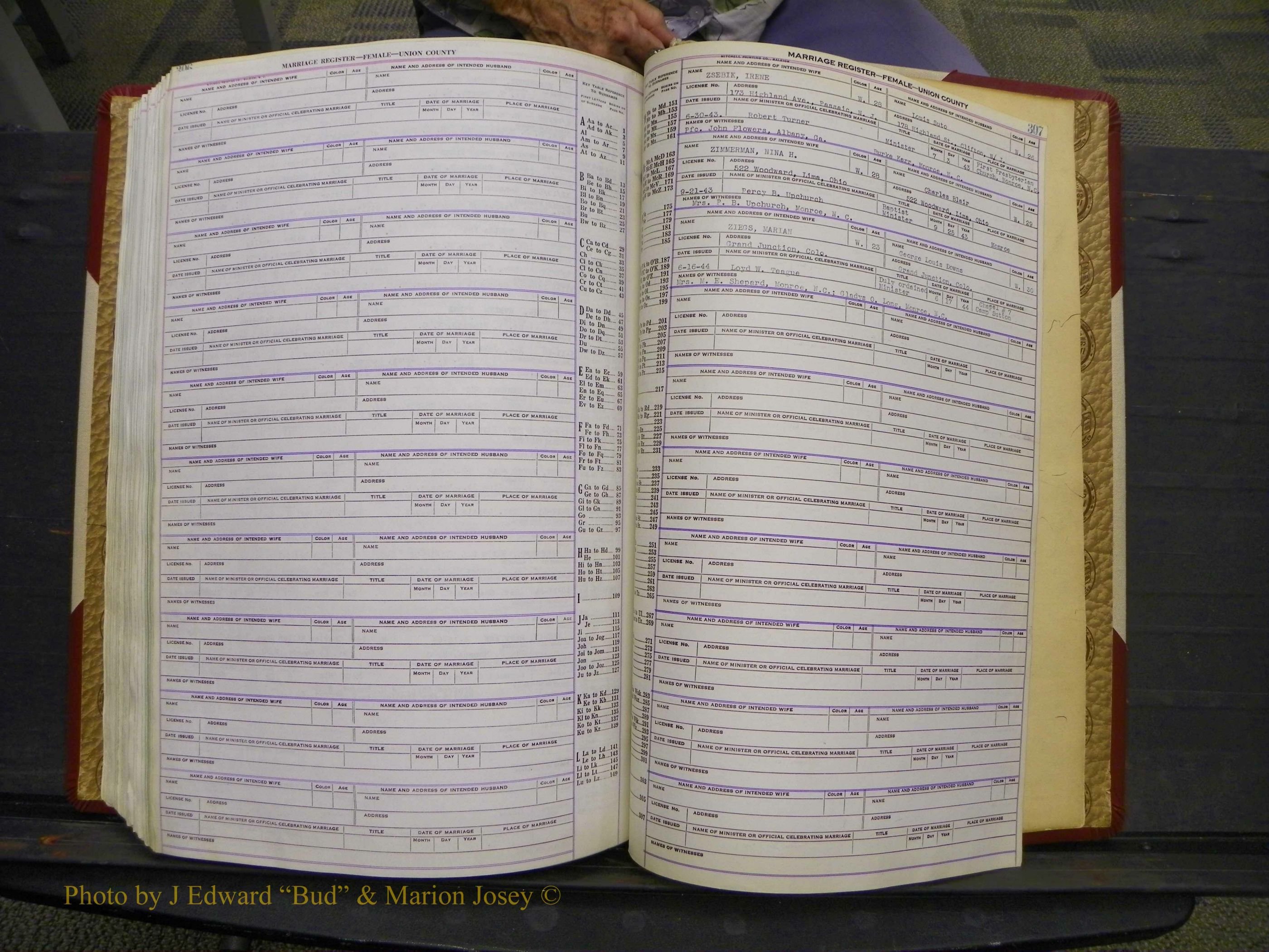 Union Co, NC Marriages Female Index, A-Z, 1937-1965 (365).JPG