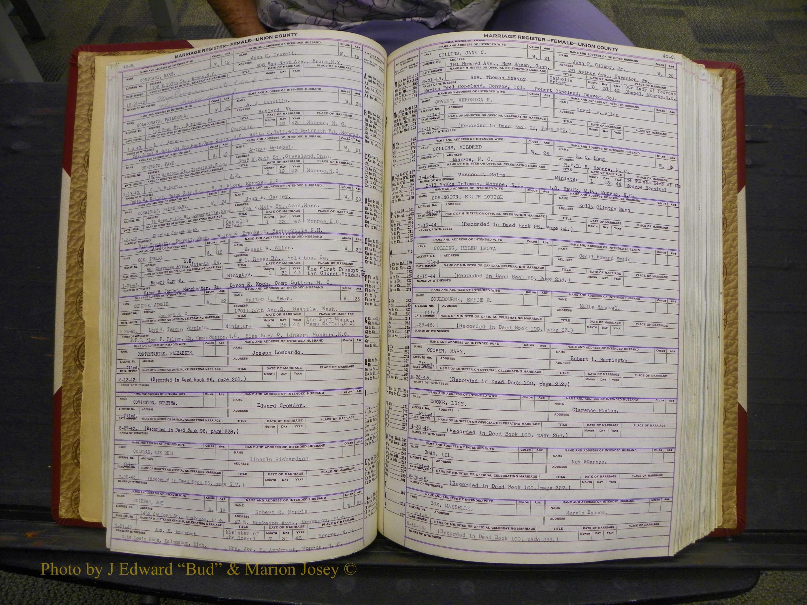 Union Co, NC Marriages Female Index, A-Z, 1937-1965 (57).JPG