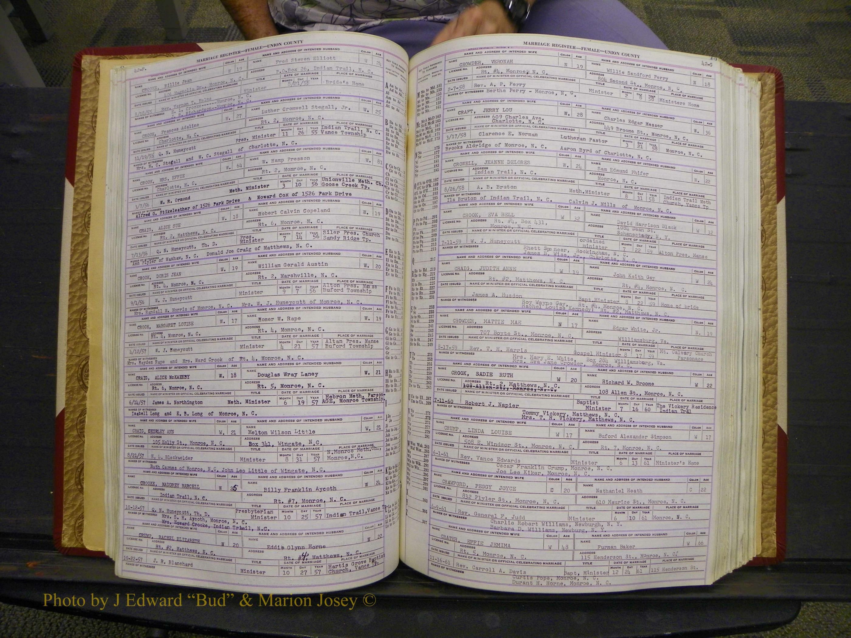 Union Co, NC Marriages Female Index, A-Z, 1937-1965 (67).JPG